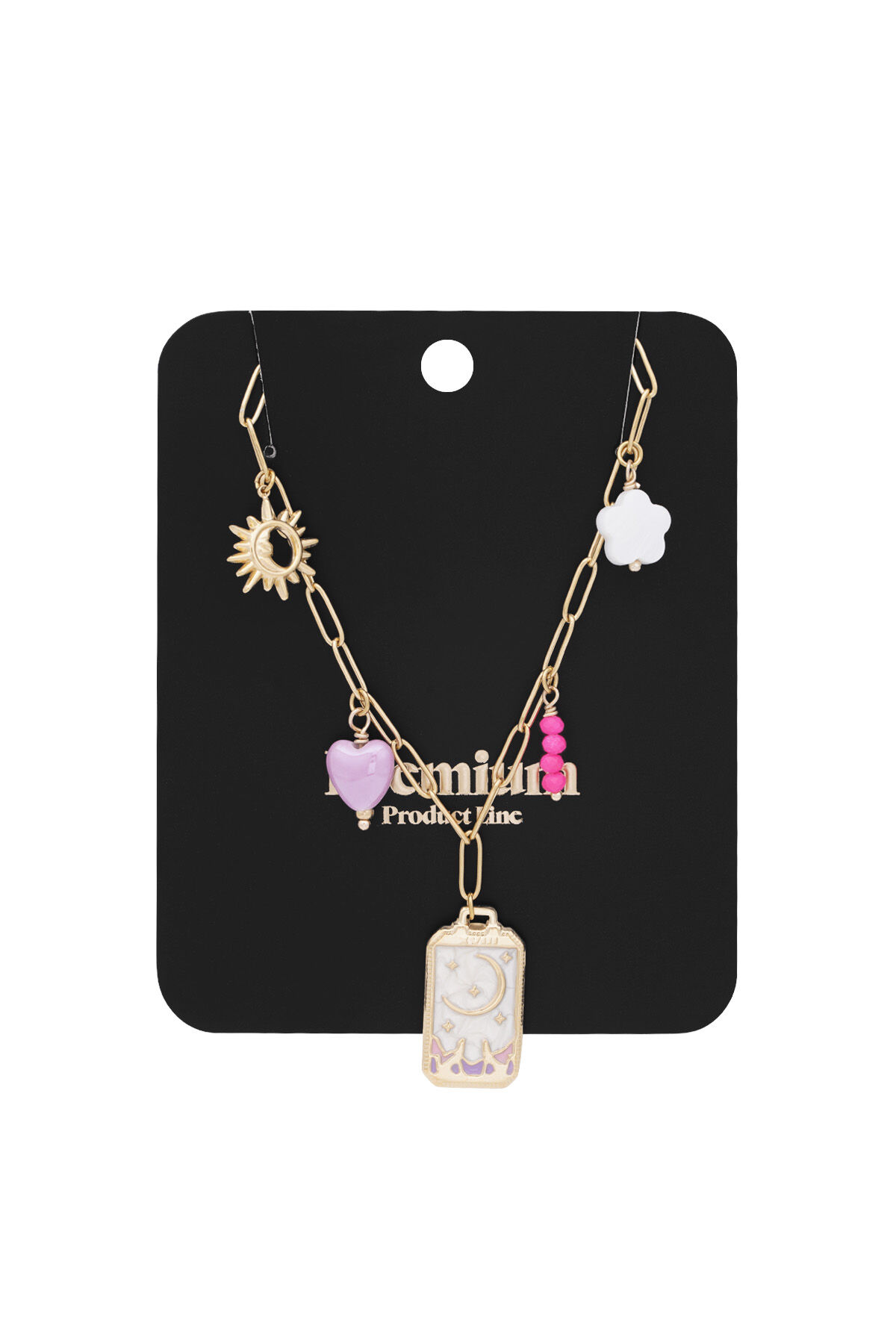 collier pendentif petite lune Image3