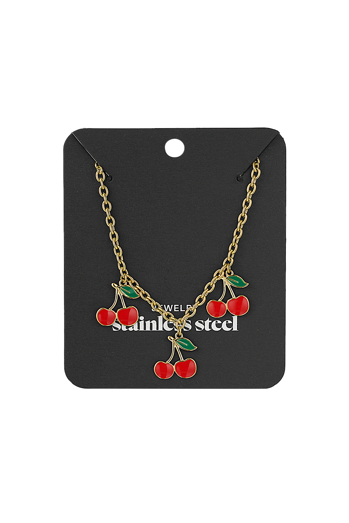 charm necklace triple cherry h5 Picture3