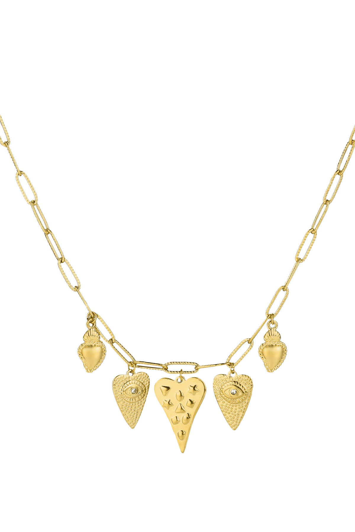 Halskette „Cherished Hearts“ – Goldfarben 2