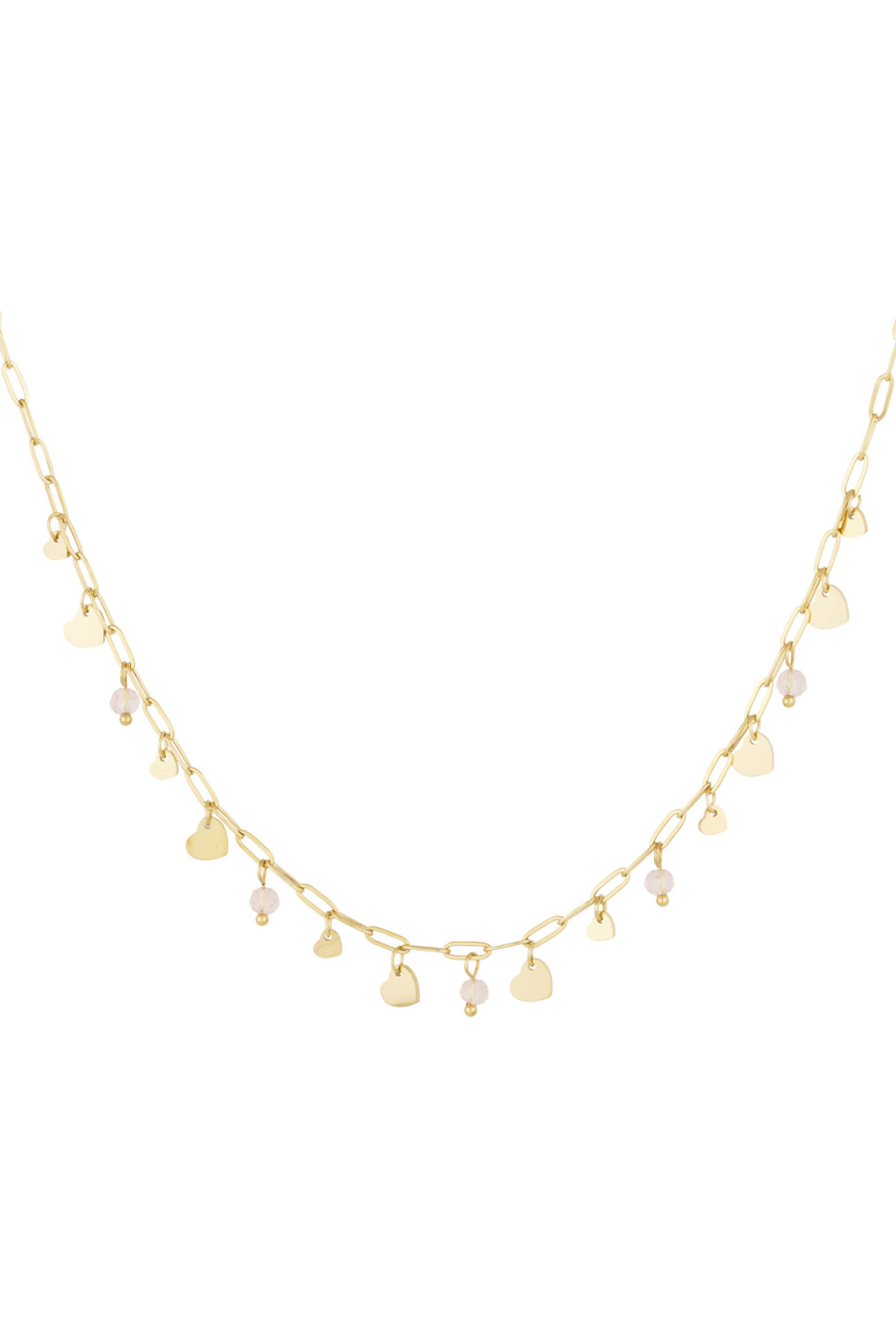 Collar Lleno De Amor - Color Dorado Rosa 