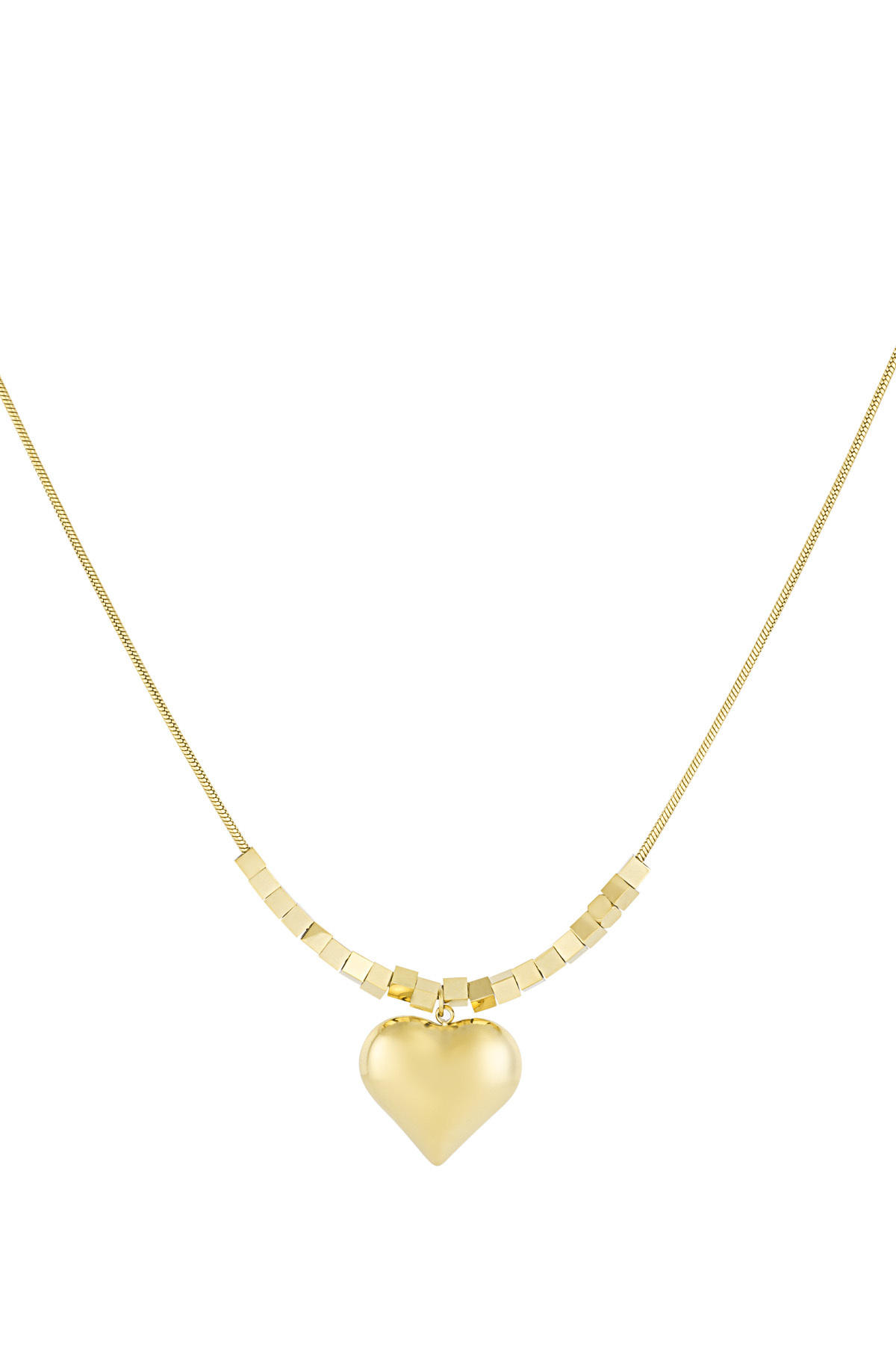 collana trendy a forma di cuore h5 