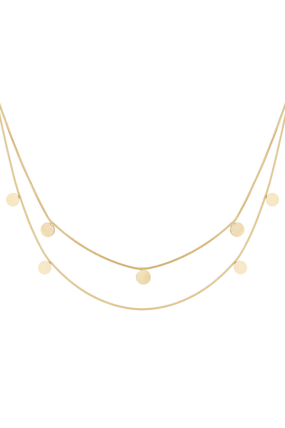 double necklace coins