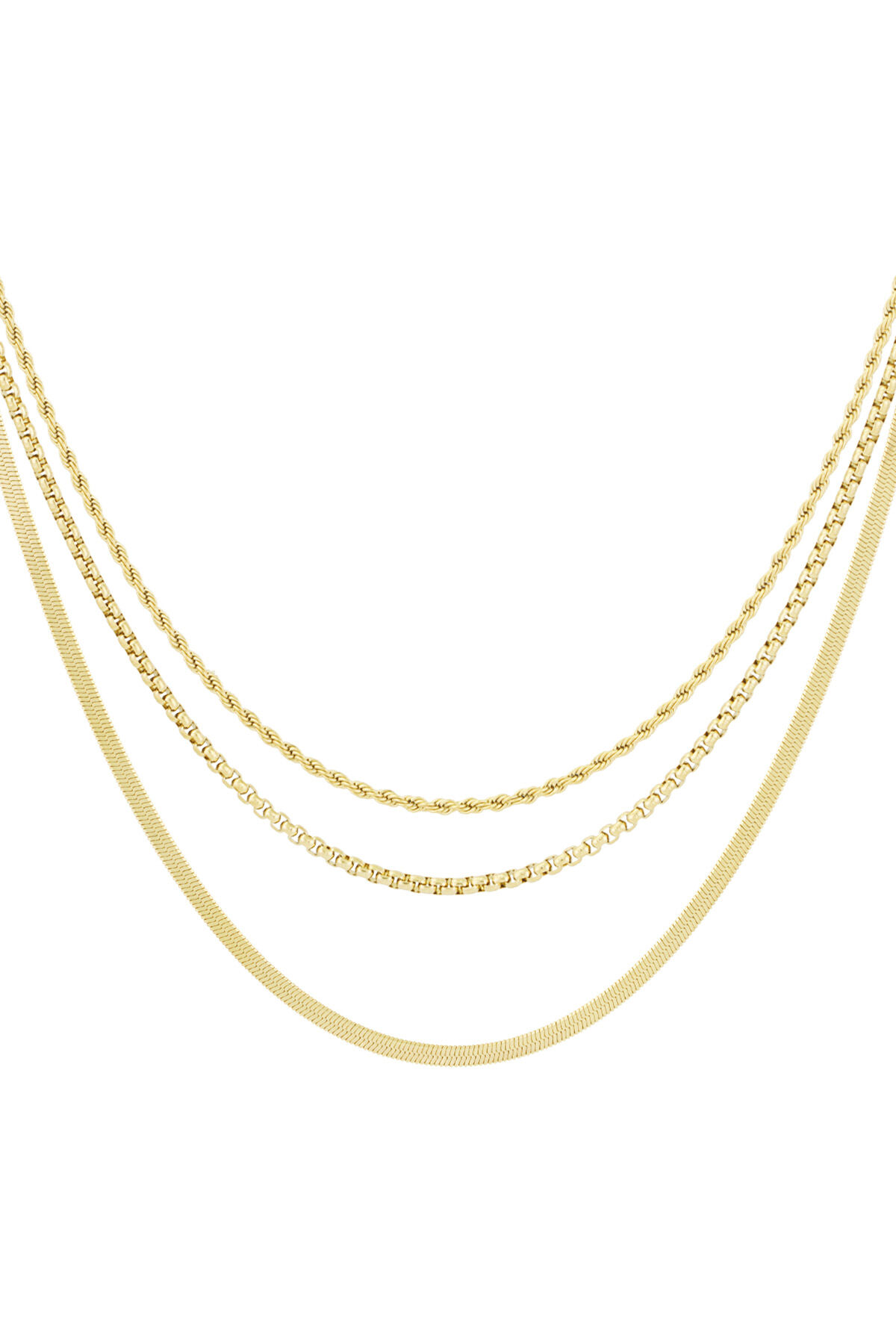 collar de texturas en capas 