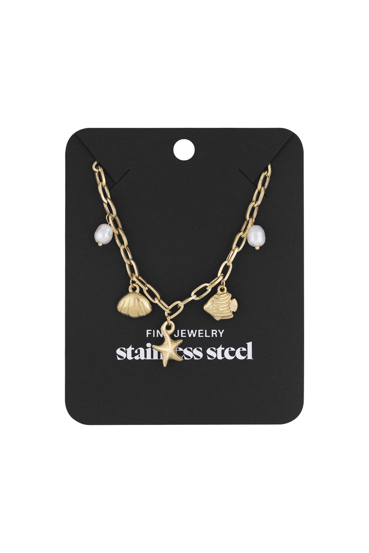 collar corto con charms de playa h5 Imagen3