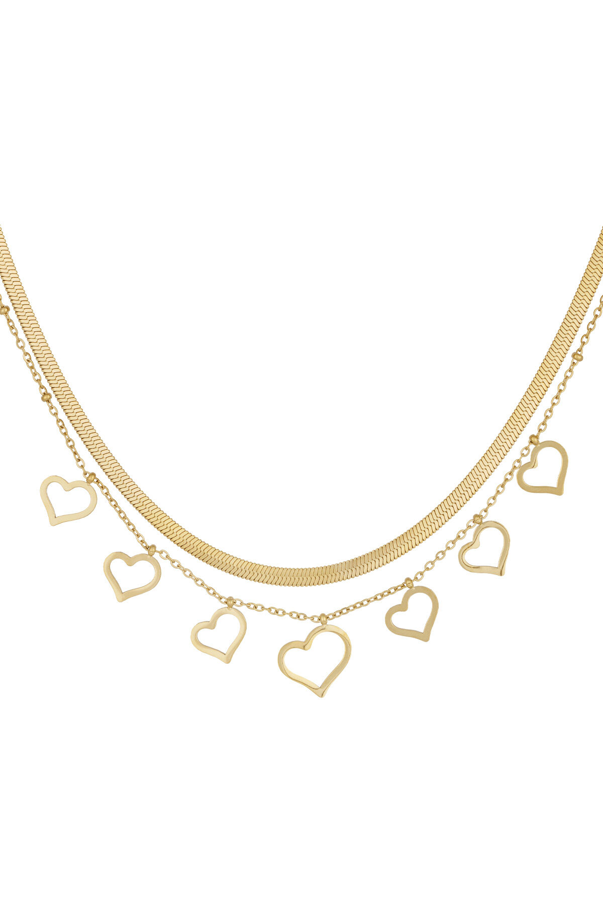 collar de corazón grueso