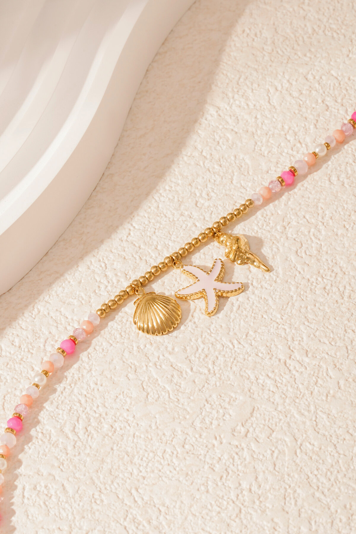 Collana rosa sea babe h5 Immagine4