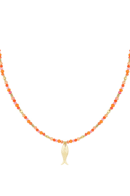 Fish & beads necklace