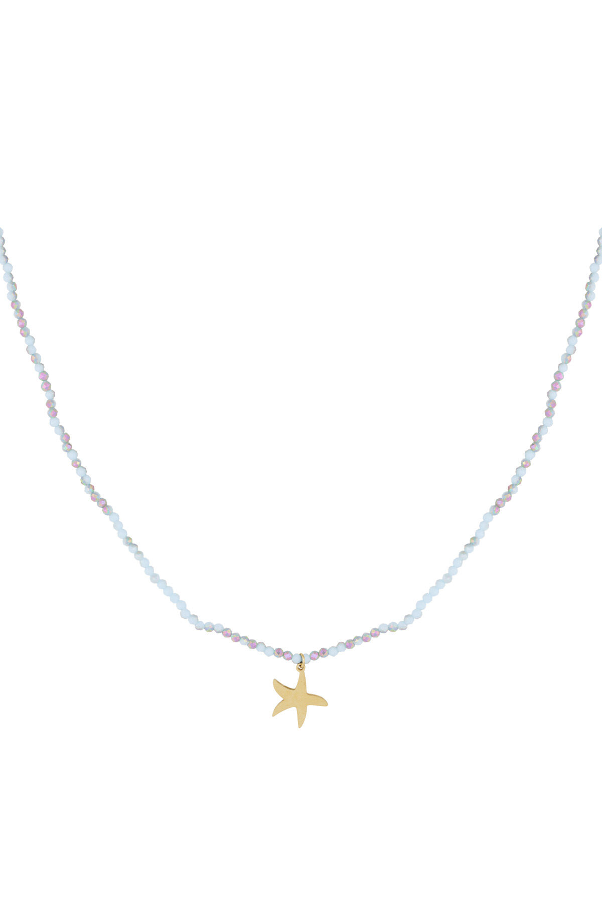 Collier étoile de mer colorée 