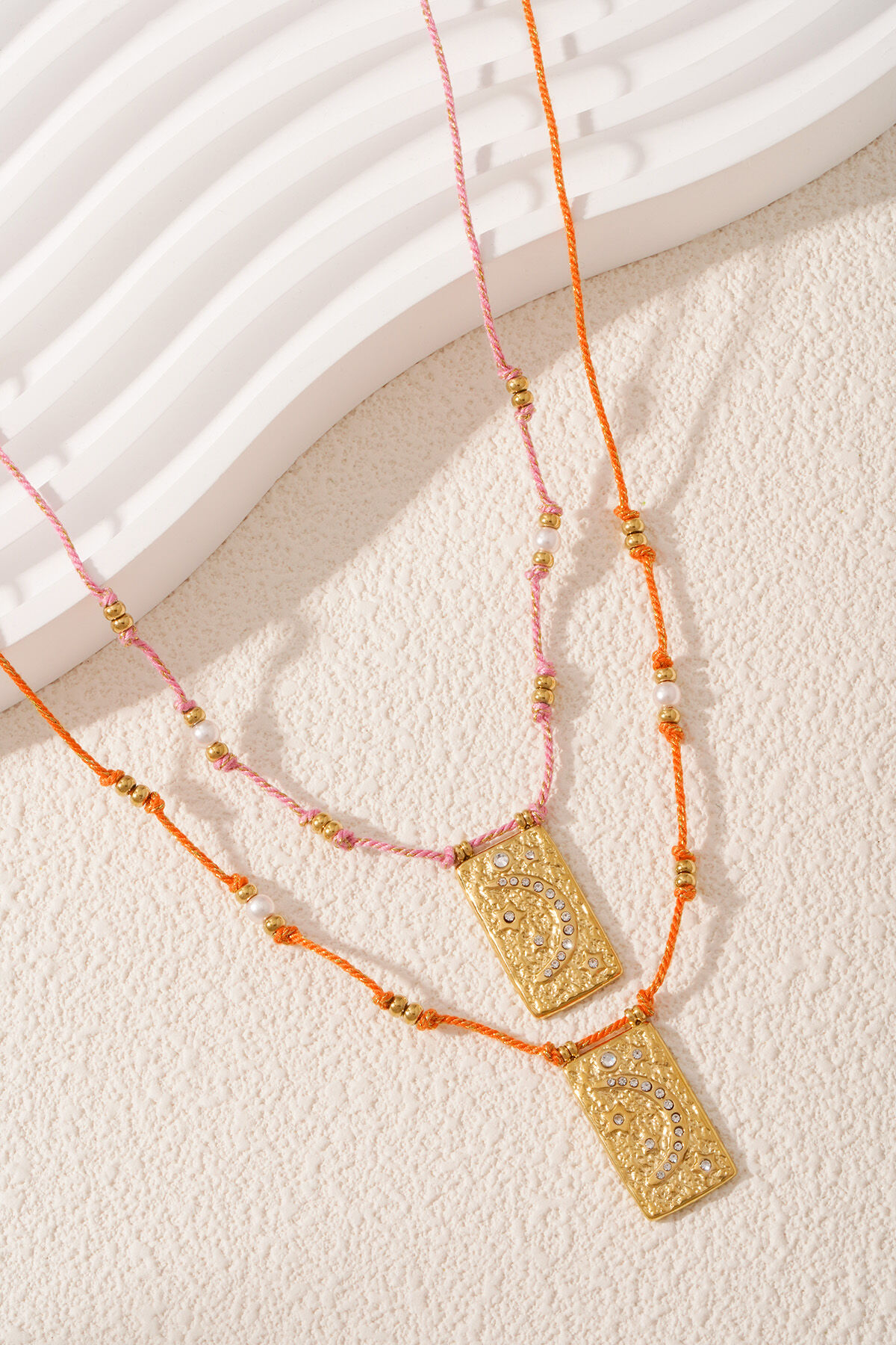 moony necklace - orange & h5 Picture5