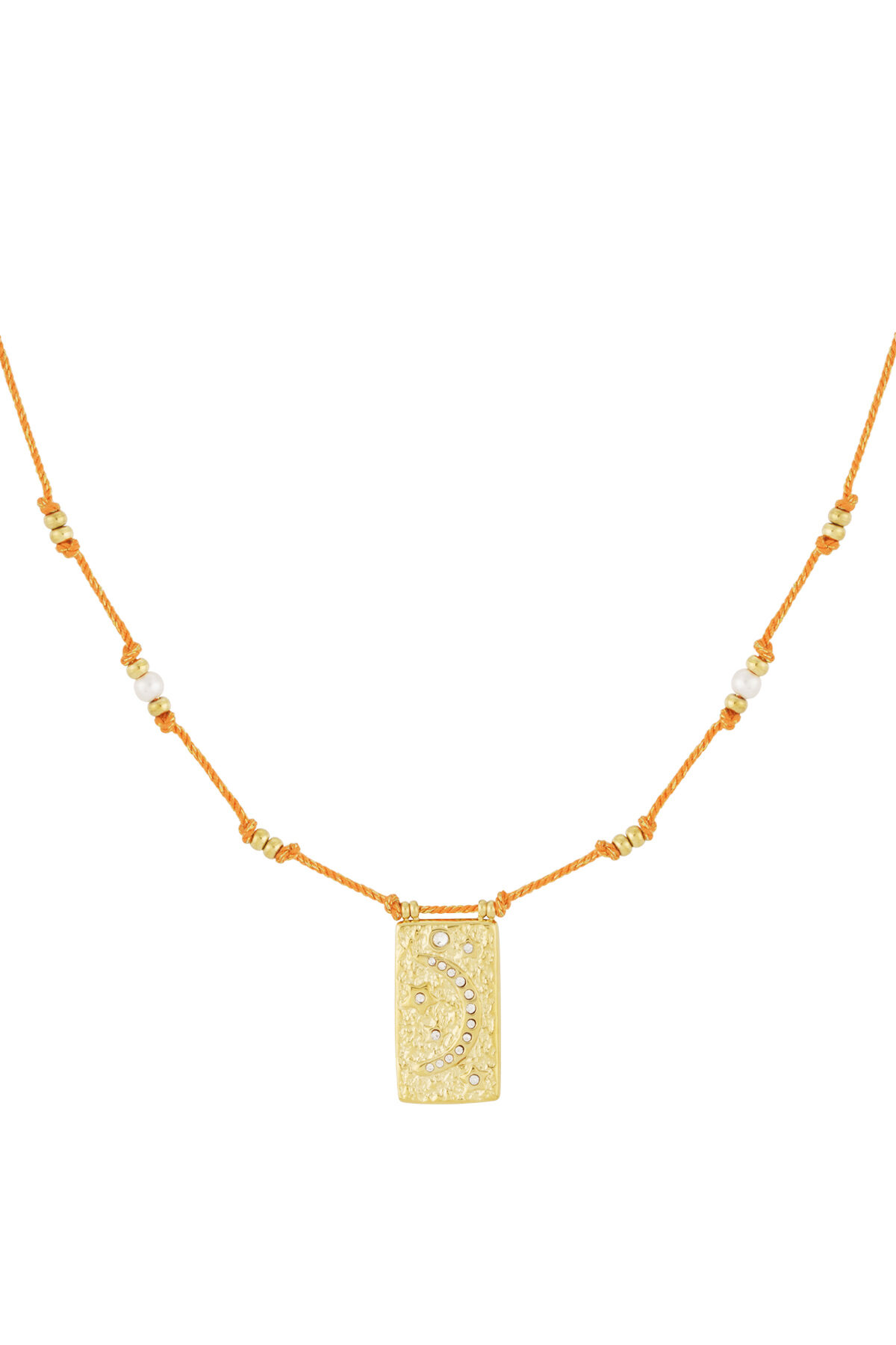 moony ketting - oranje & 2