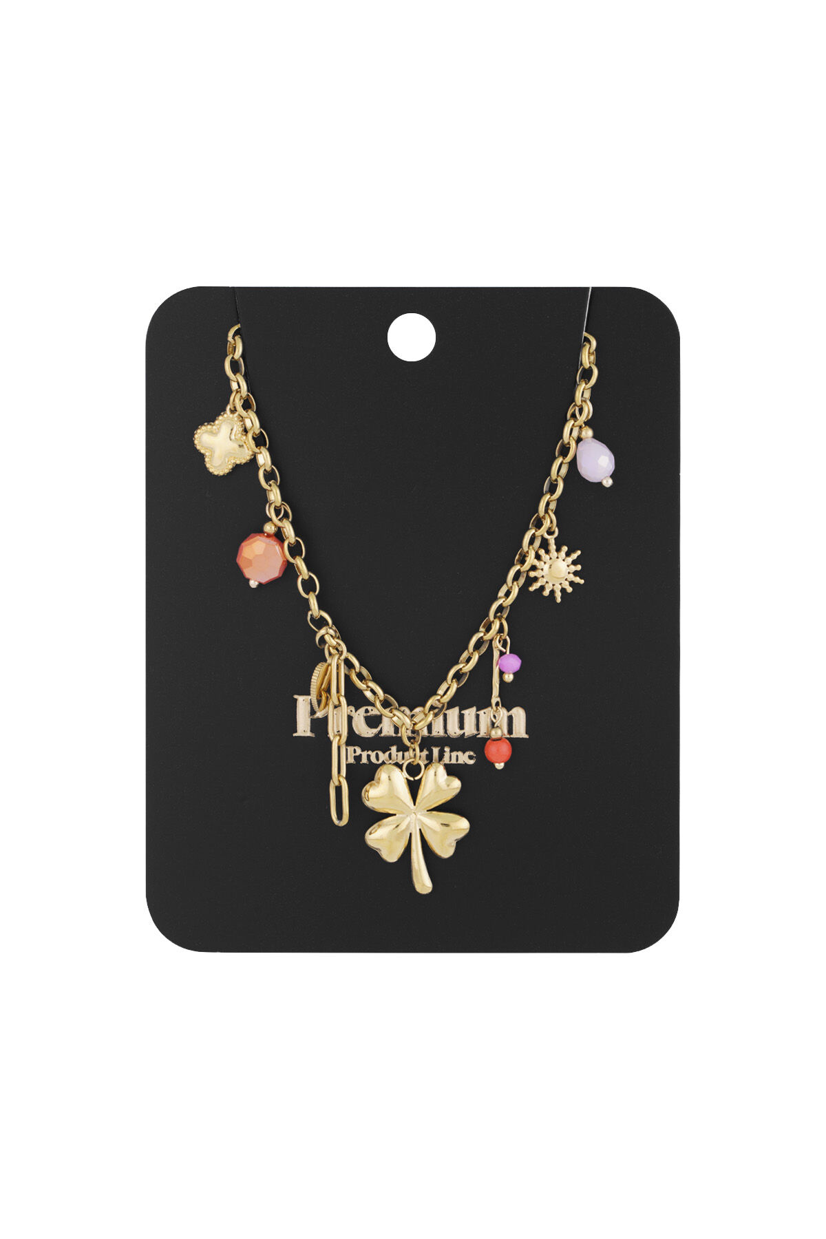 Lucky Charm Necklace - Gold kleur h5 Afbeelding3