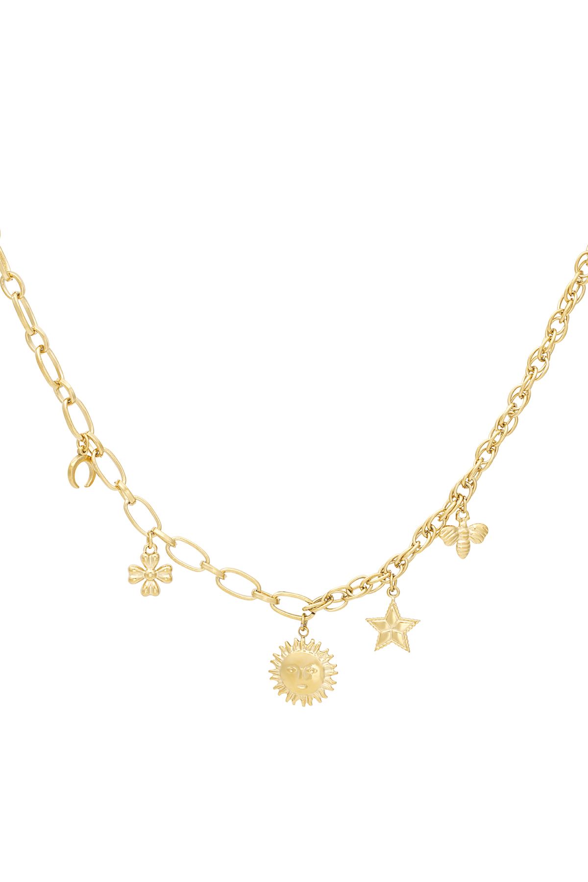 collana con ciondoli celestiali 