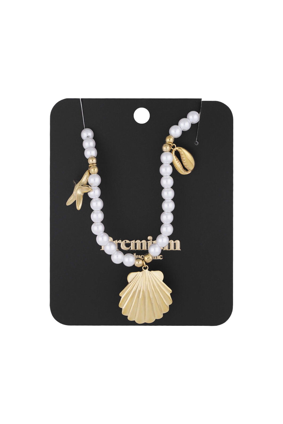collar de perlas con dijes de mar h5 Imagen3