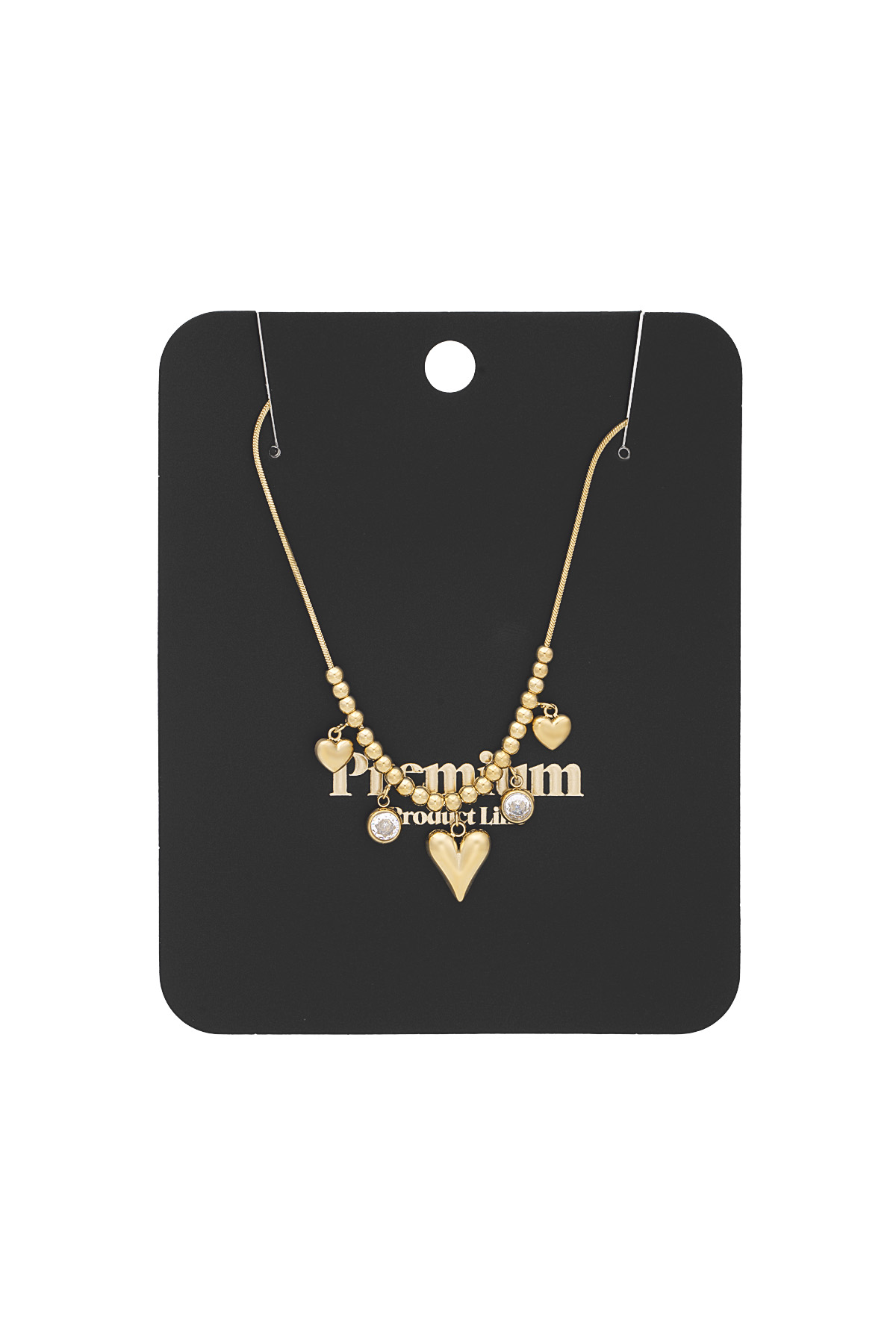 collier coeur brillant Image3