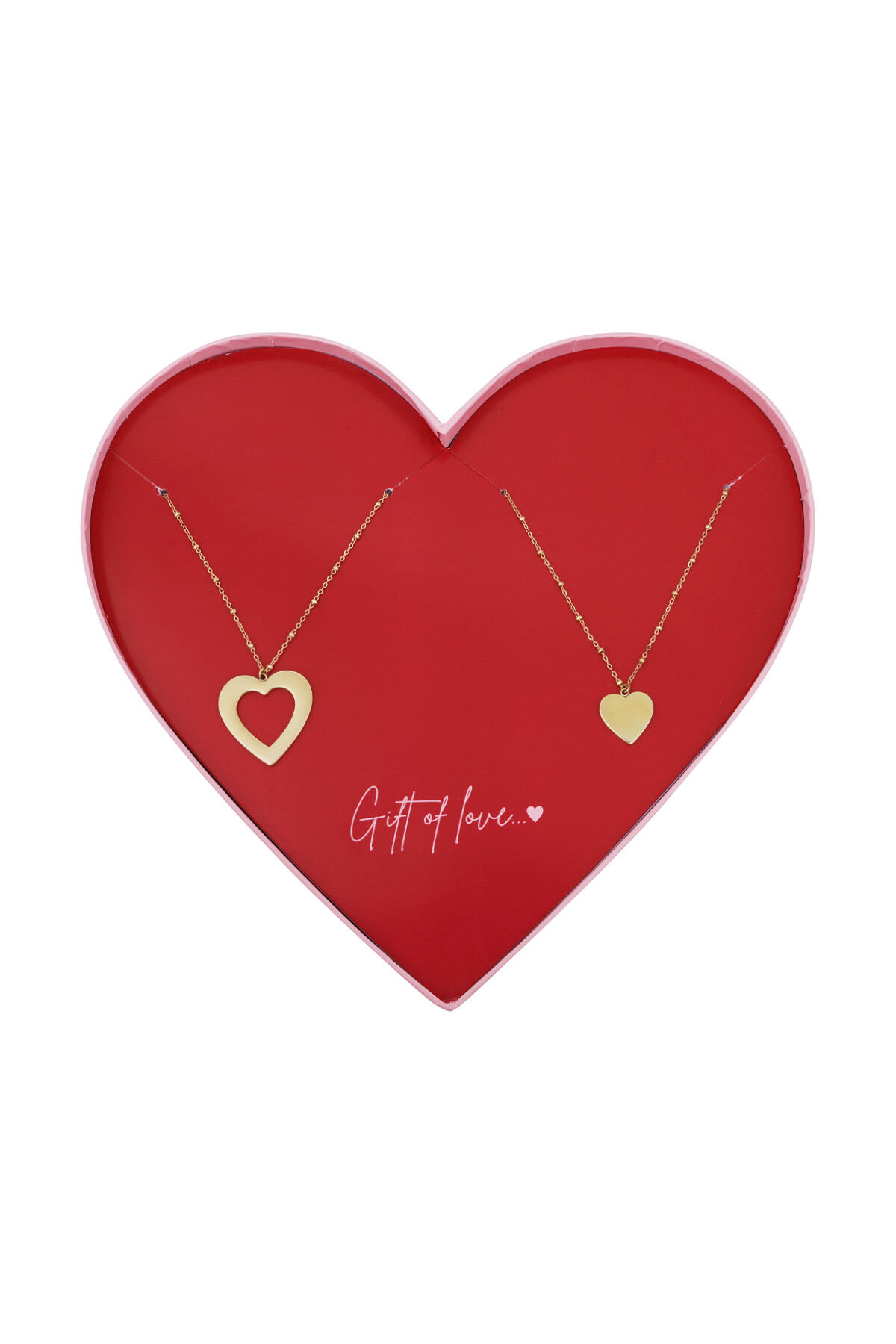 gift of love stainless steel interlinked love necklaces 