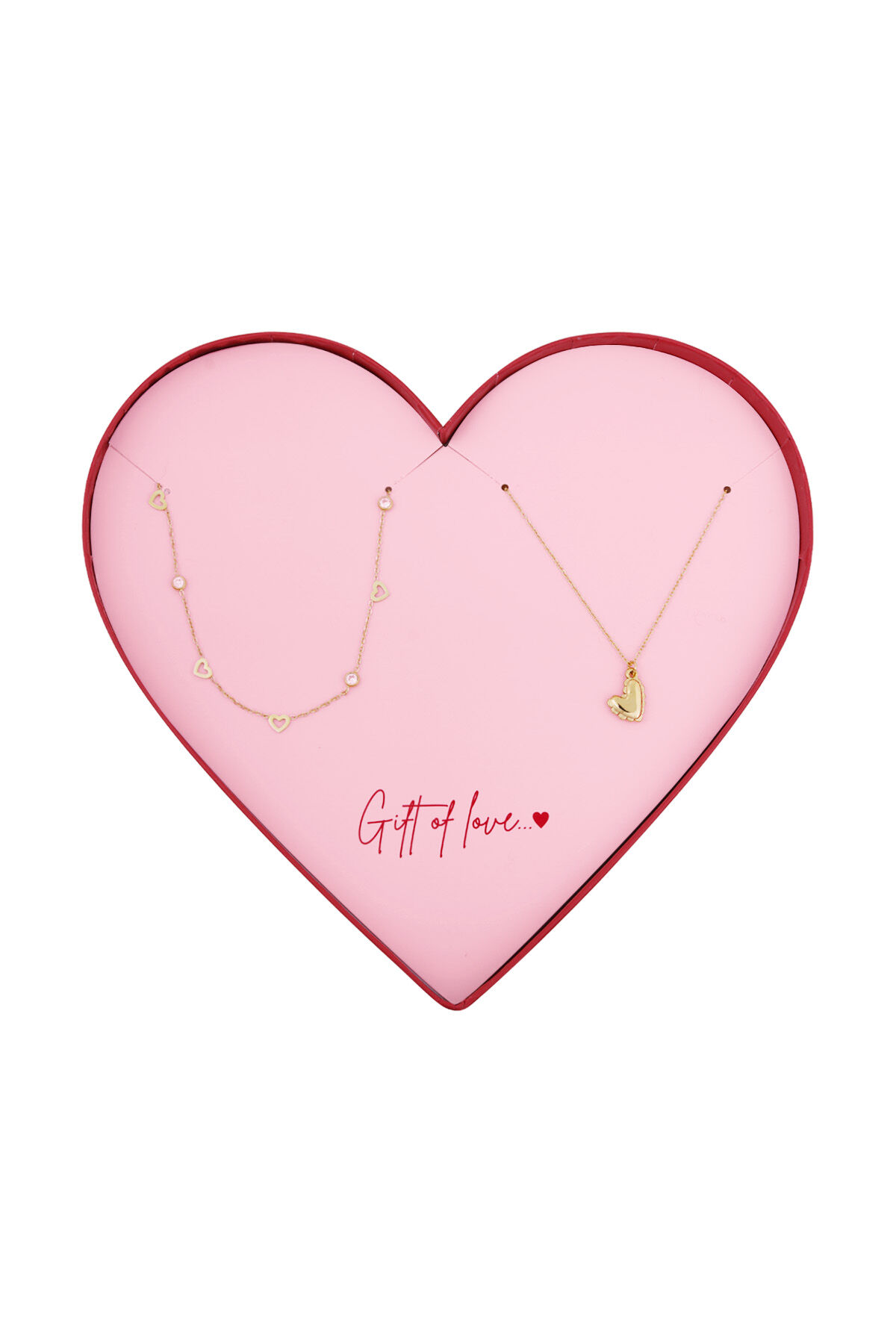 gift of love stainless steel mini hearts necklaces h5 