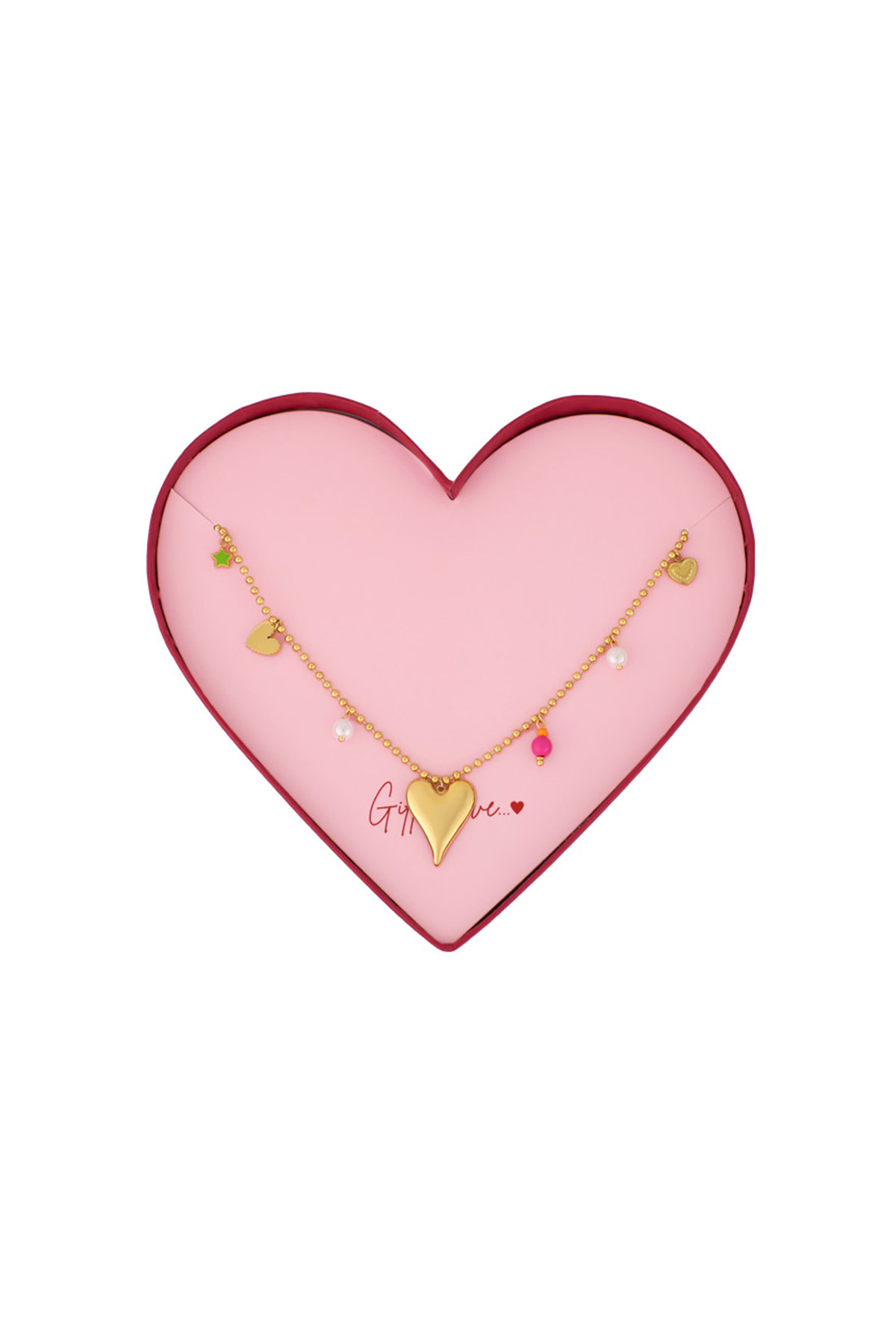 collana in acciaio inossidabile "dono d'amore" h5 