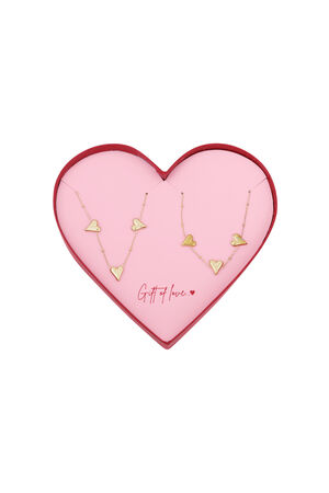 gift of love stainless steel necklace & bracelet h5