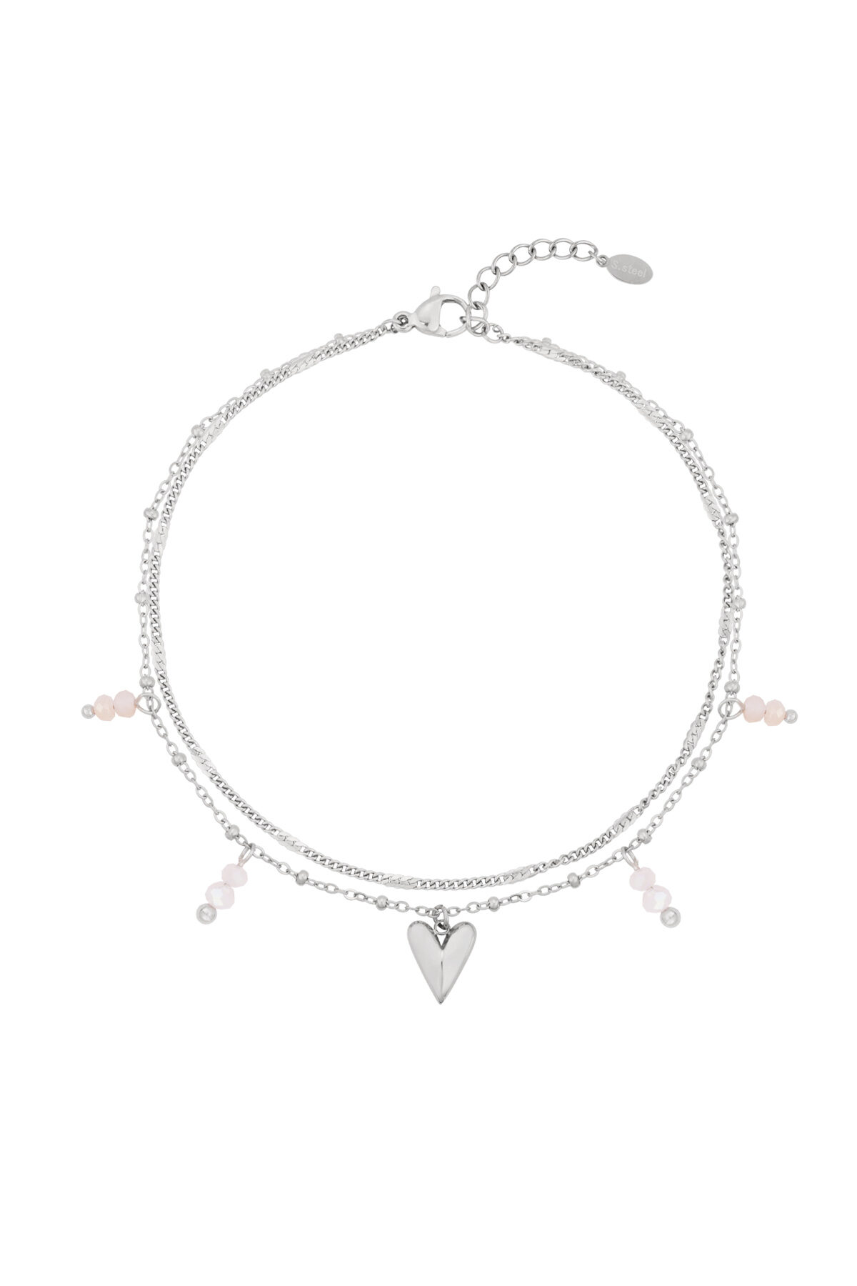 pulsera de tobillo doble amor Imagen3