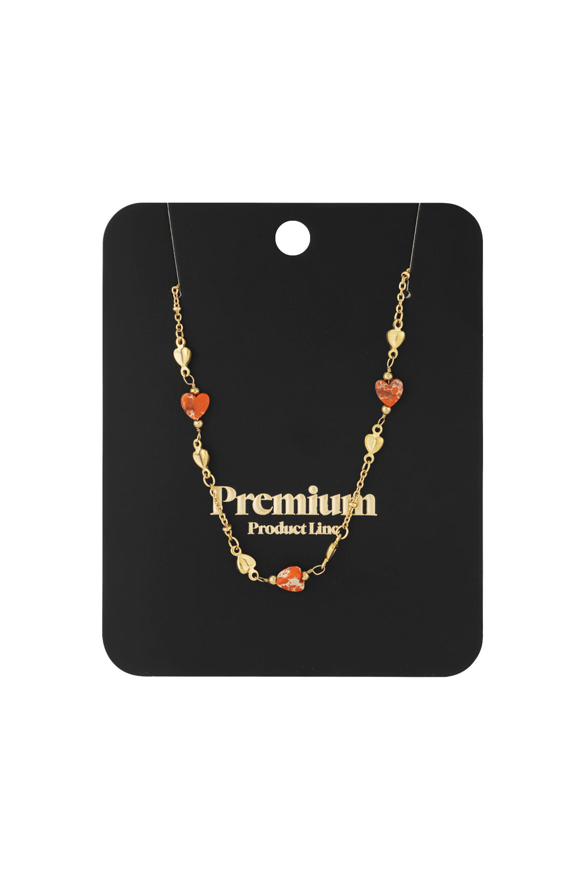 Halskette „Embrace the love“ – Farbe Grün und Gold h5 Bild3