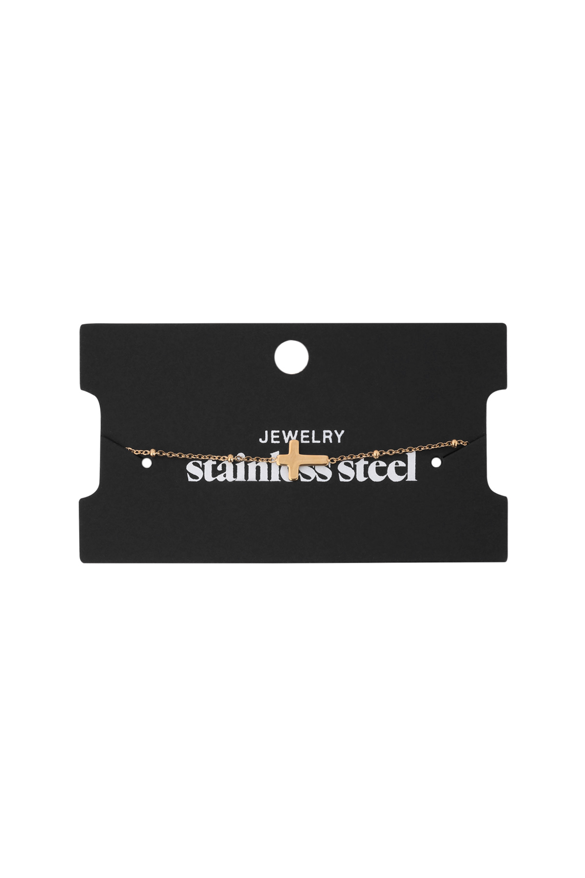 Fussketchen Classic Cross Silber Edelstahl 2