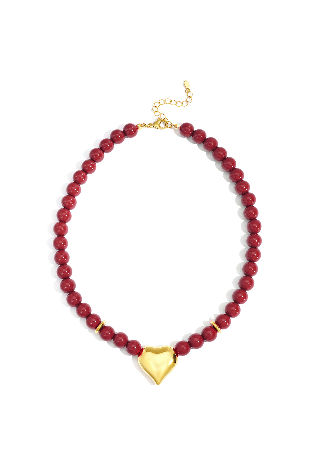 Acrylic Beaded Necklaces Heart Casual Daily Simple Series Women's jewelry h5Picture5