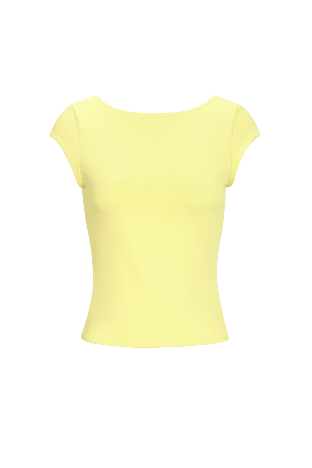 Nylon Knitted Women's T-shirt Basic Solid Color Spring/Summer h5 