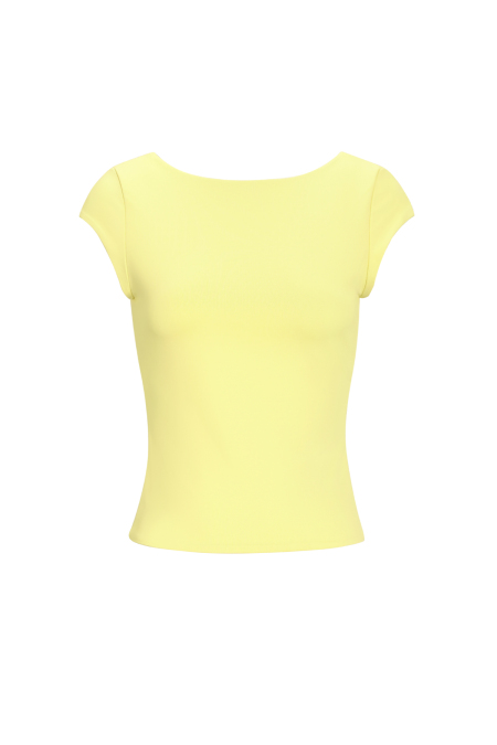 Nylon Gestricktes Damen-T-Shirt Basis Einfarbig Frühling/Sommer 2