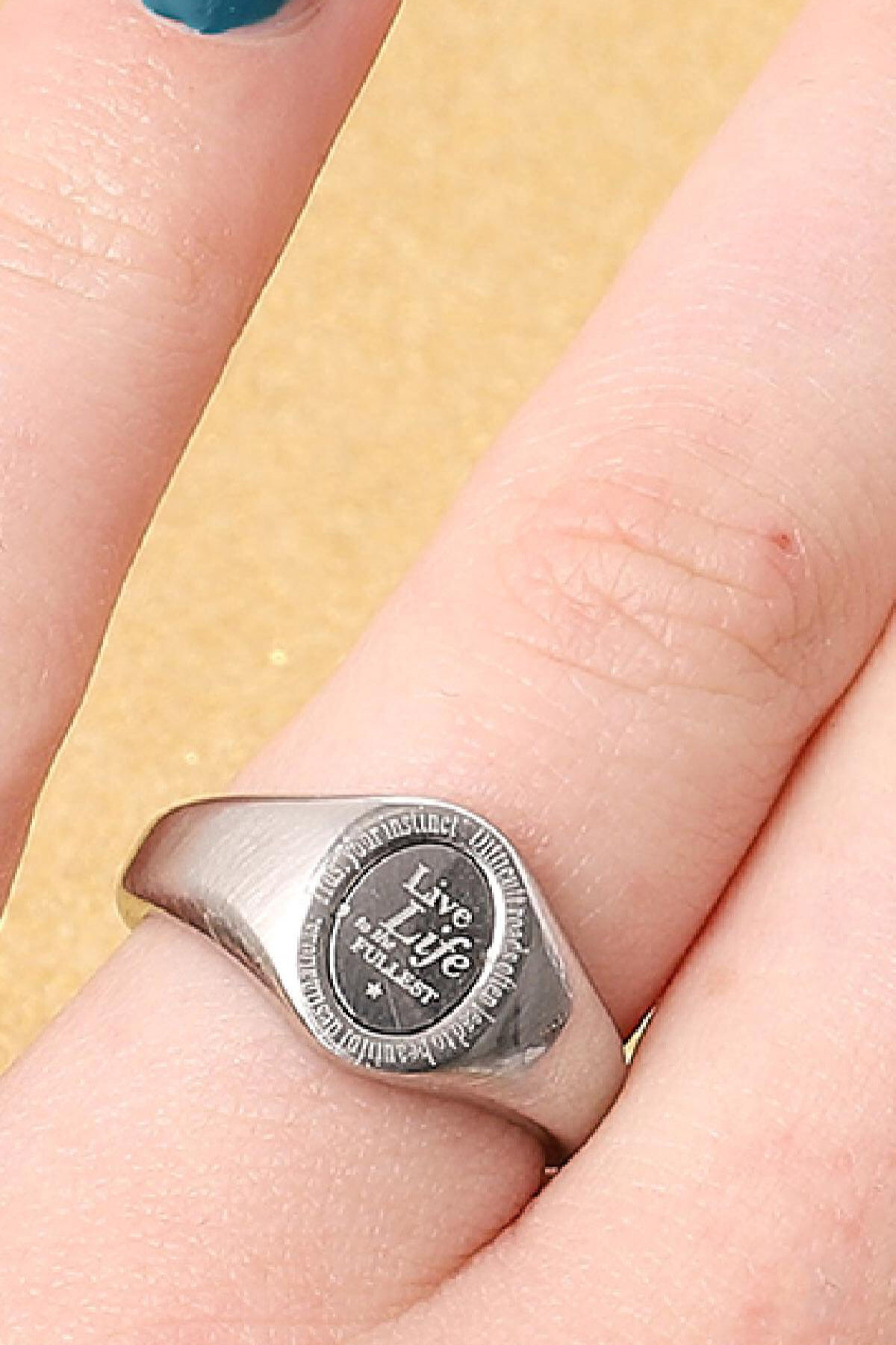 Ringe Live Life to the Fullest #16 Silber Edelstahl Bild2
