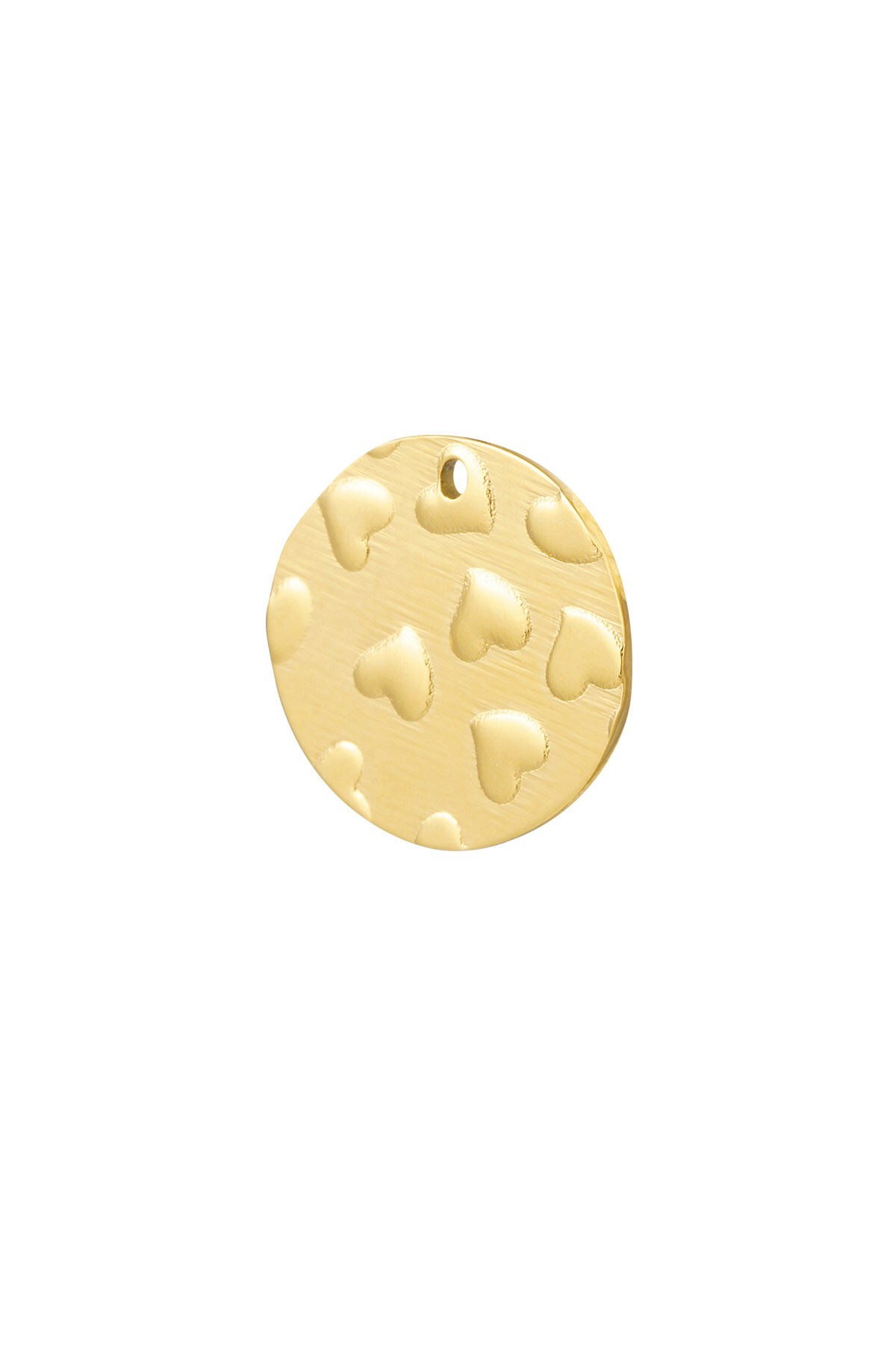 DIY-Charm-Münzenherzen – Goldfarbe - Goldfarbefarbe