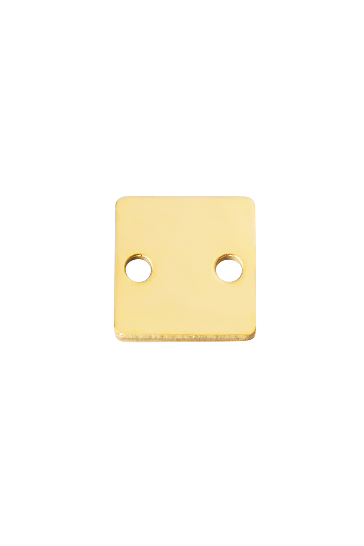 Cuadrado de bricolaje con agujeros - dorado 