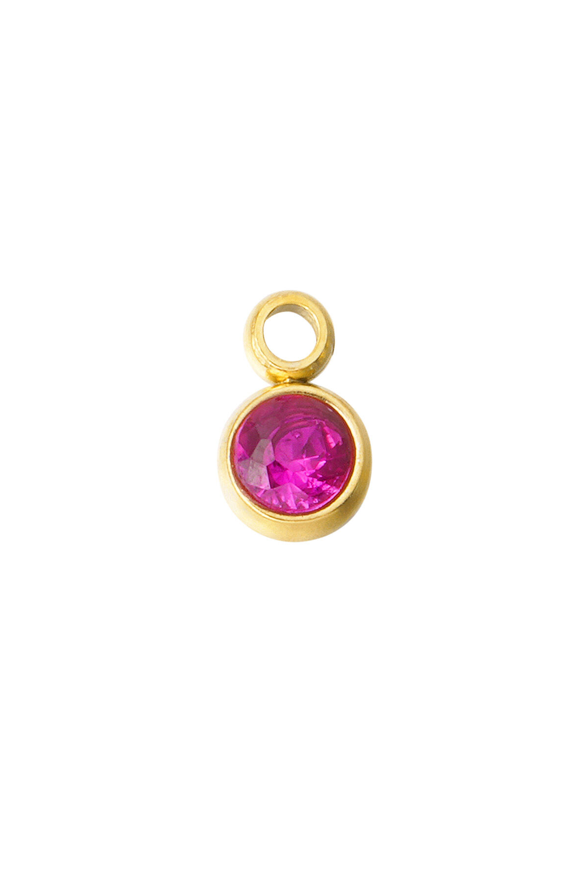 diy charm with stone