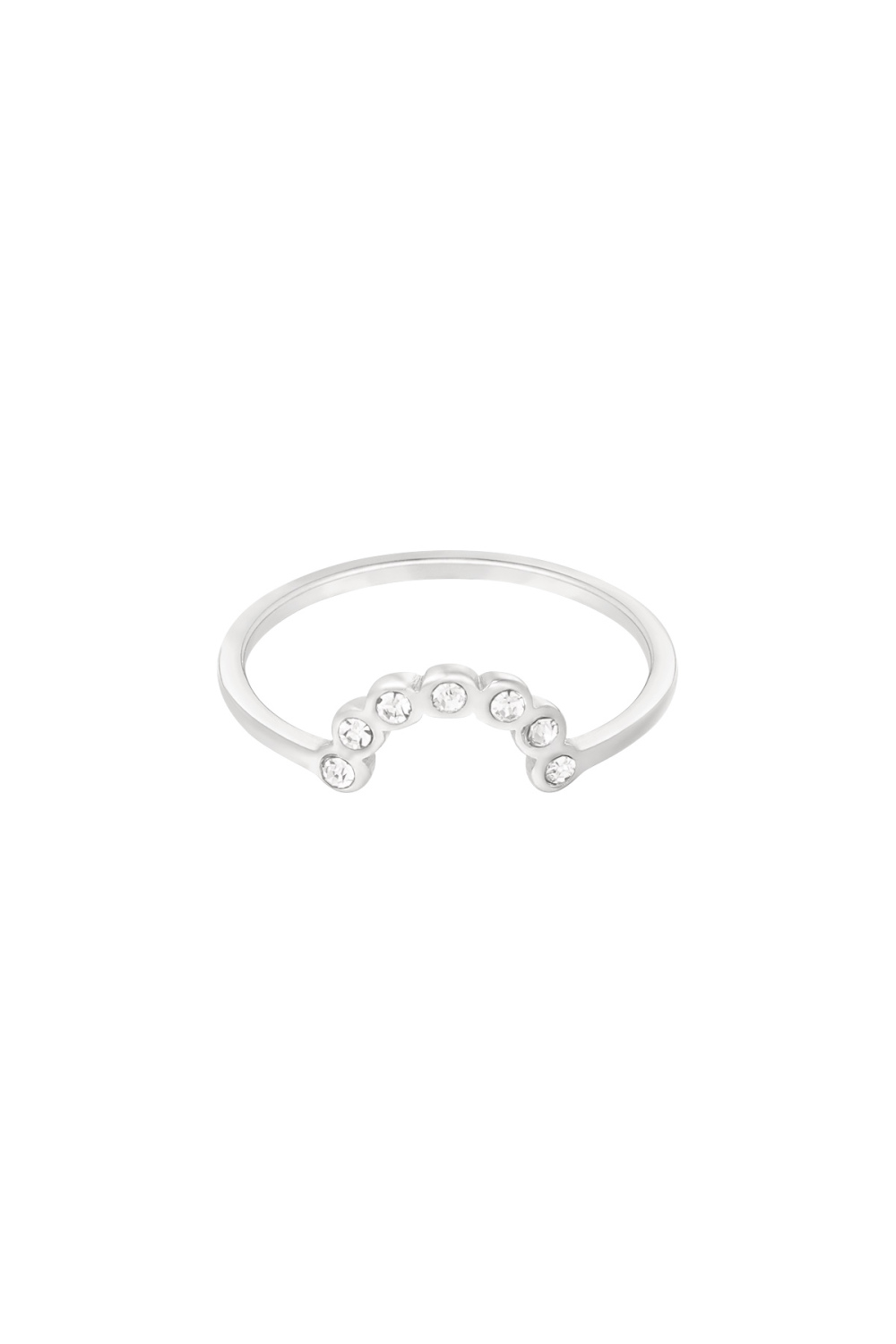 Ring Moon With Stones 