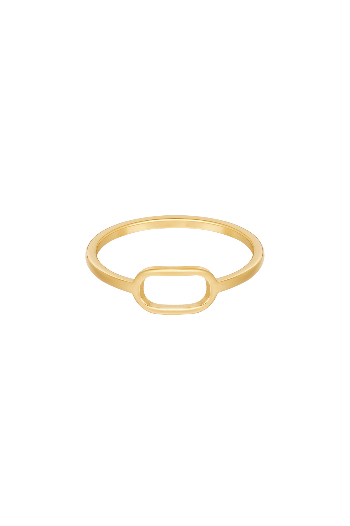 Ring ausgeschnitten – Goldfarbe - Goldfarbefarbe 