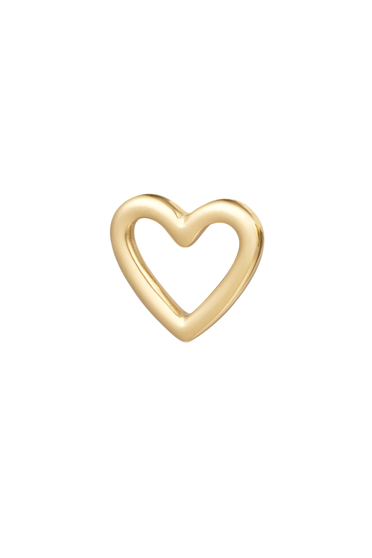 Dije DIY corazón abierto - dorado h5 