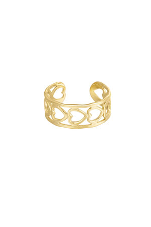 ring hartjes met detail h5