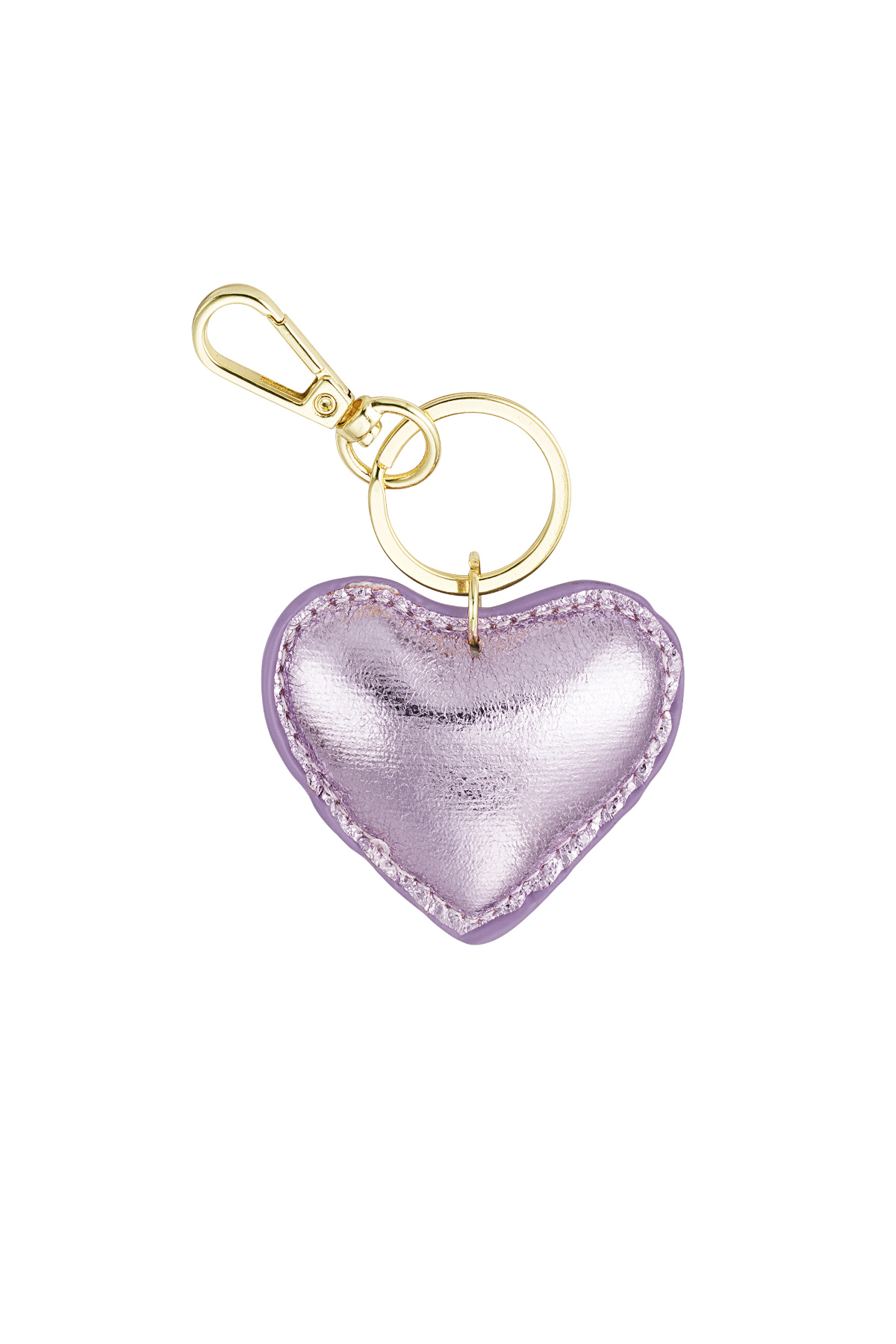 Groothandel Sleutelhanger Hart van PU Materiaal Eenvoudige Stijl Dagelijks Gebruik Set van 1 Yehwang, foto 3 van 6