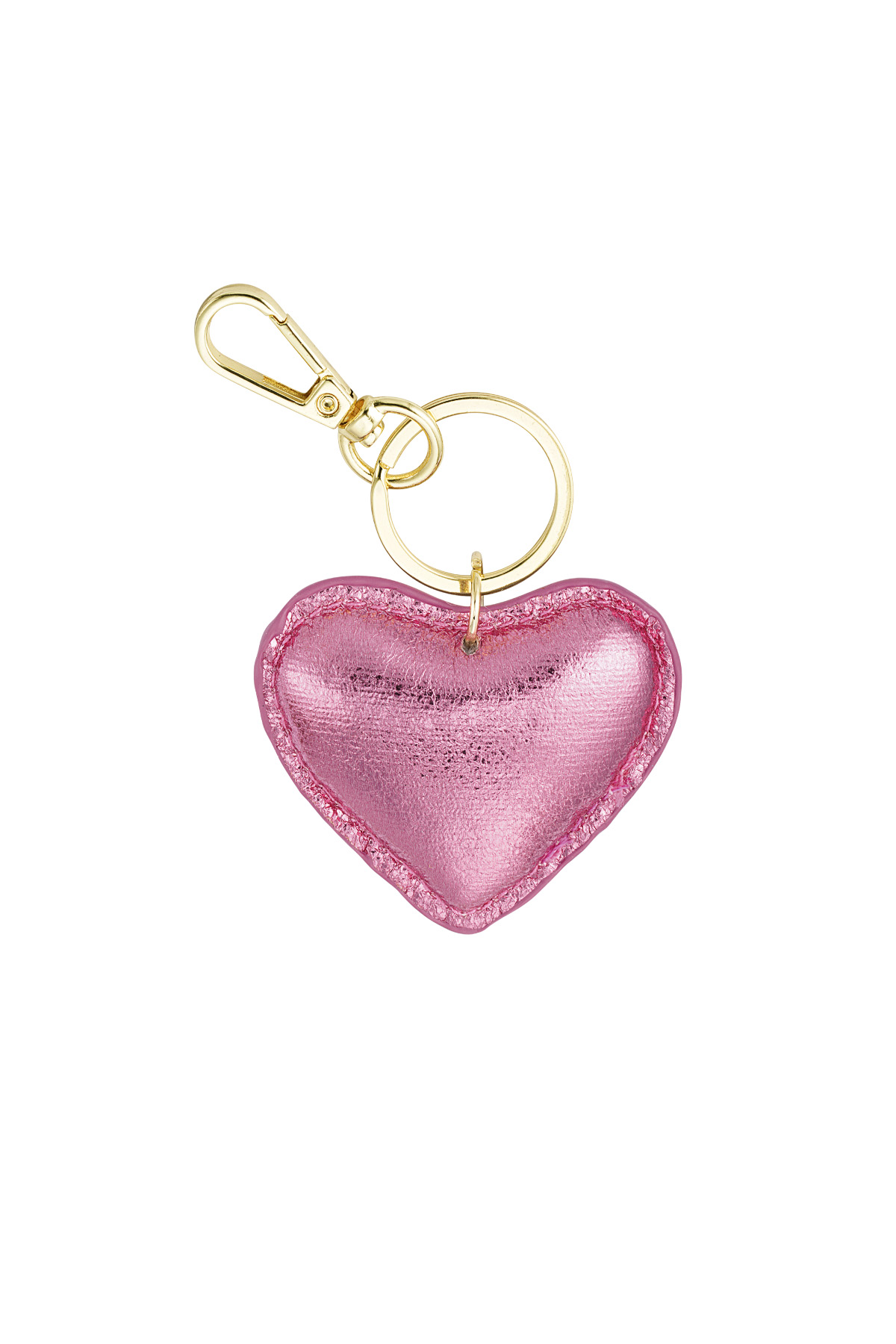 Groothandel Sleutelhanger Hart van PU Materiaal Eenvoudige Stijl Dagelijks Gebruik Set van 1 Yehwang, foto 4 van 6