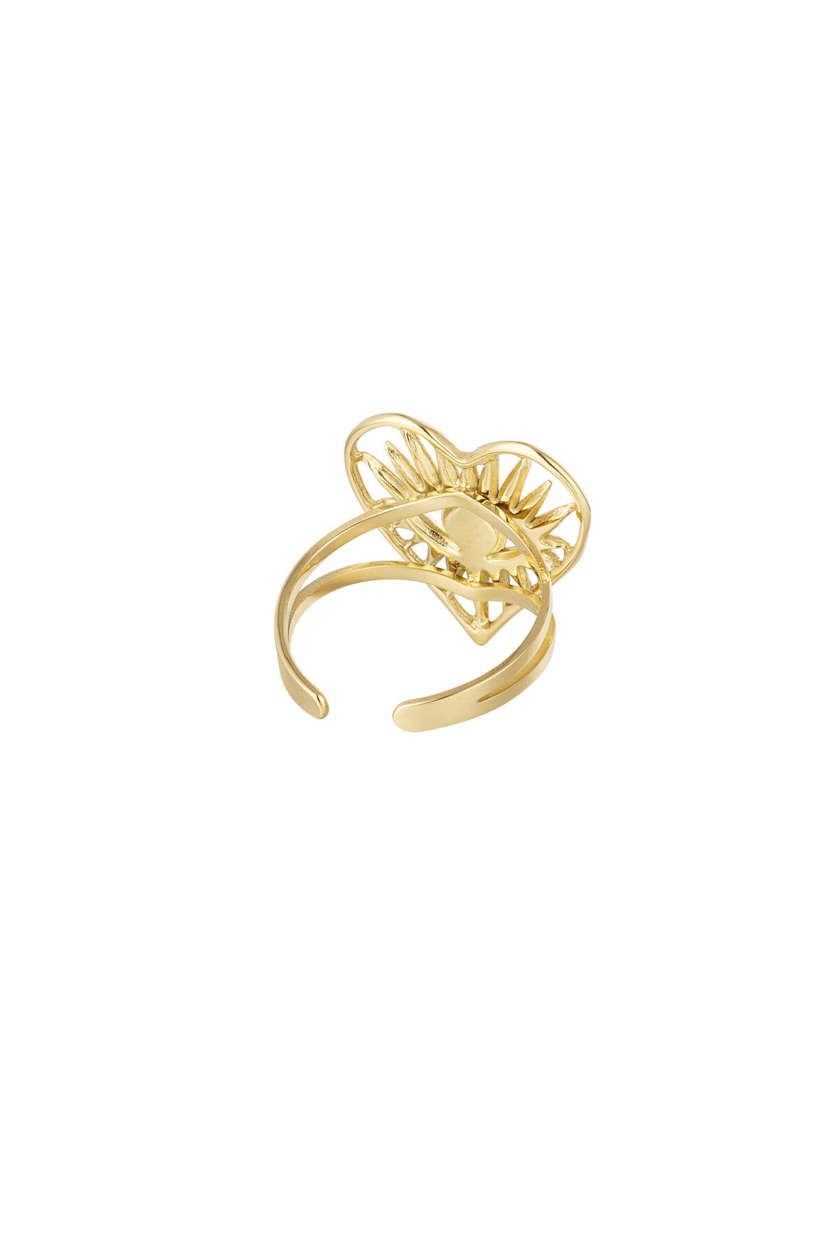 Ring Herz mit Verzierung  2