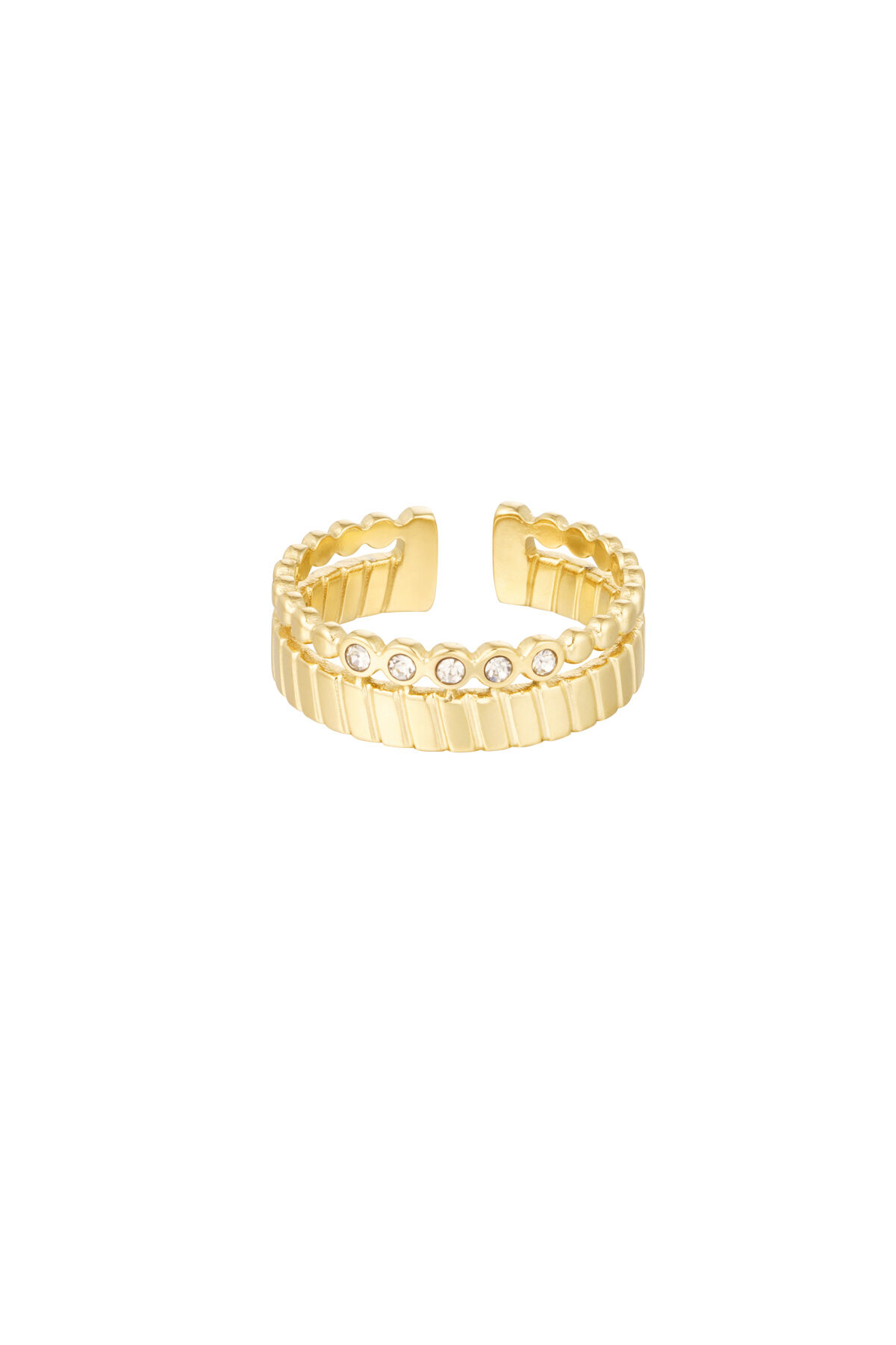 ring stripes with stones