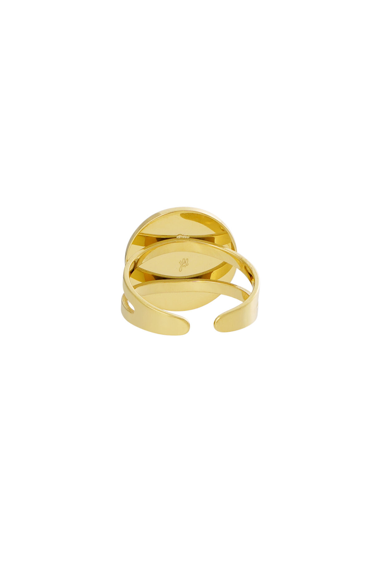 Anello rotondo in pietra naturale con sole h5 Immagine3