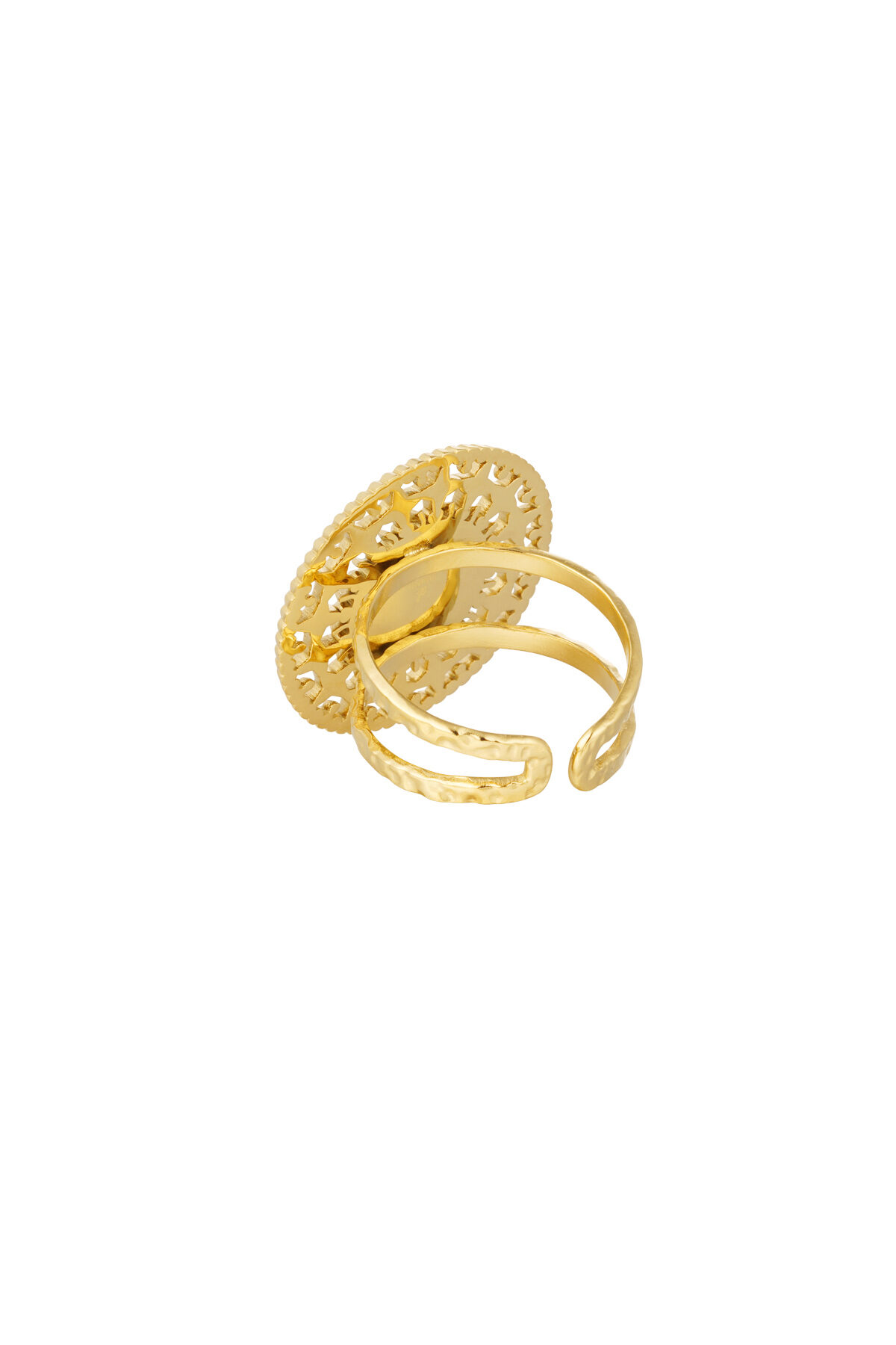Anello barocco con pietra Immagine3