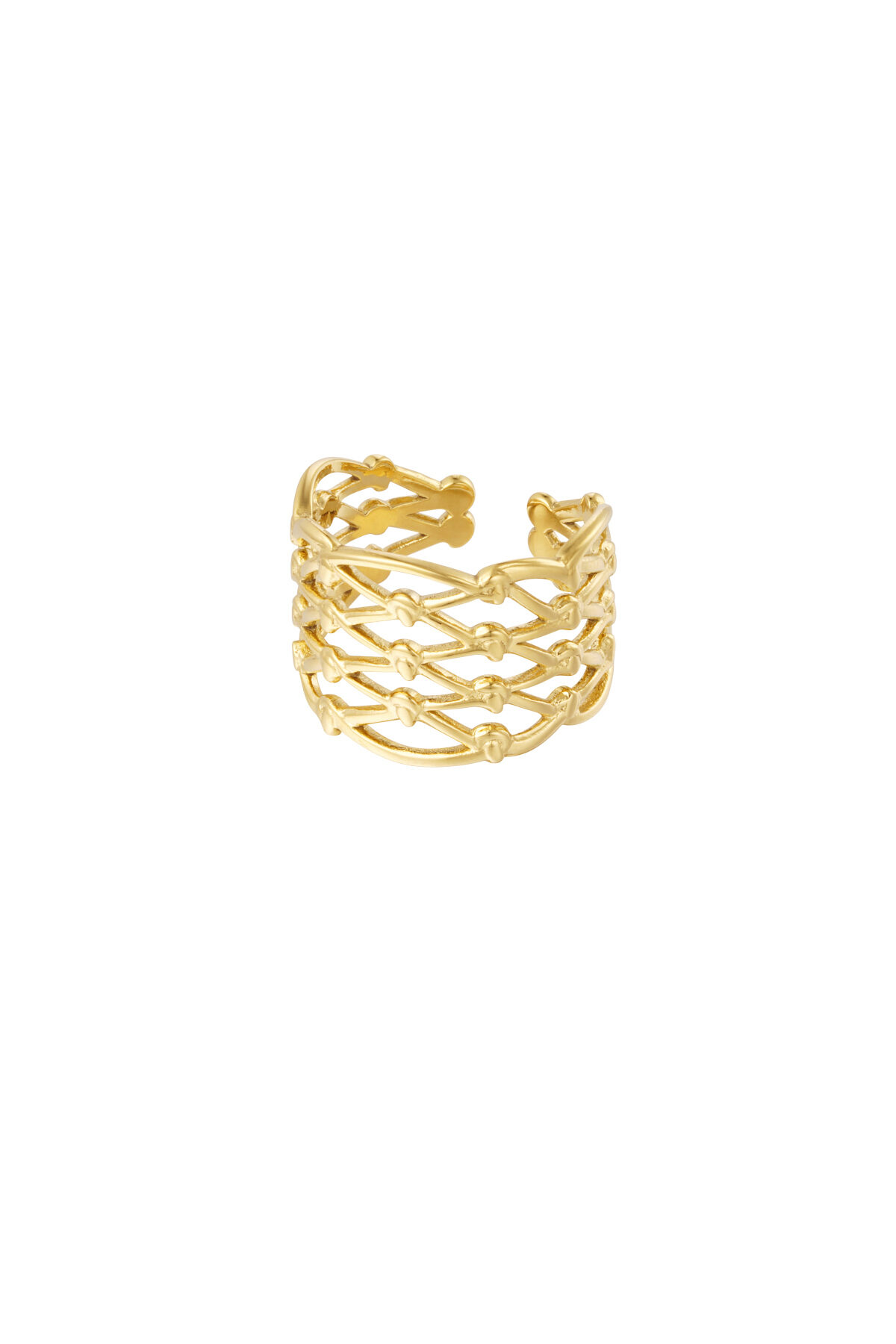 ring with knot twist (Pack with plastic bag) h5 