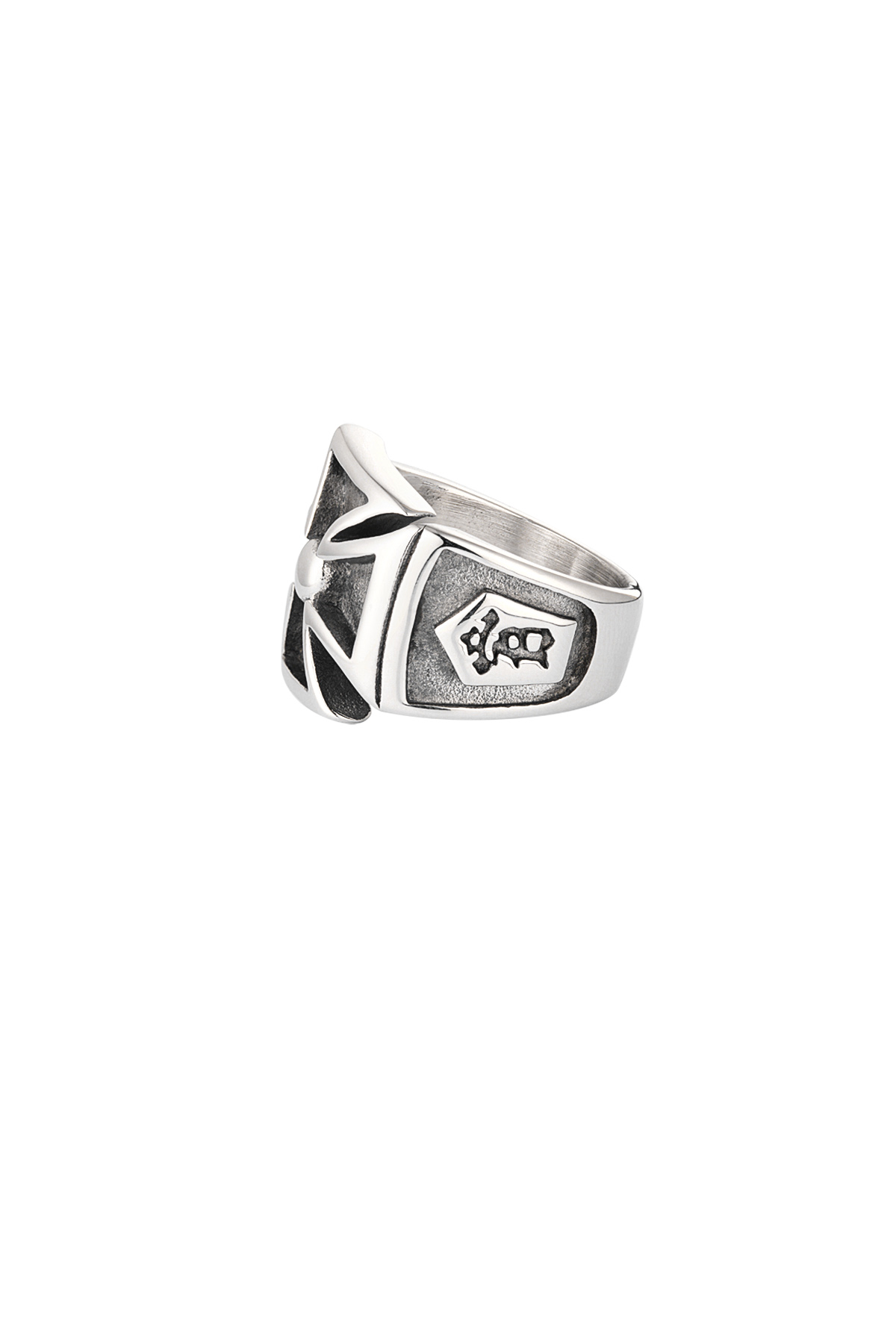 anello da uomo con croce h5 Immagine2