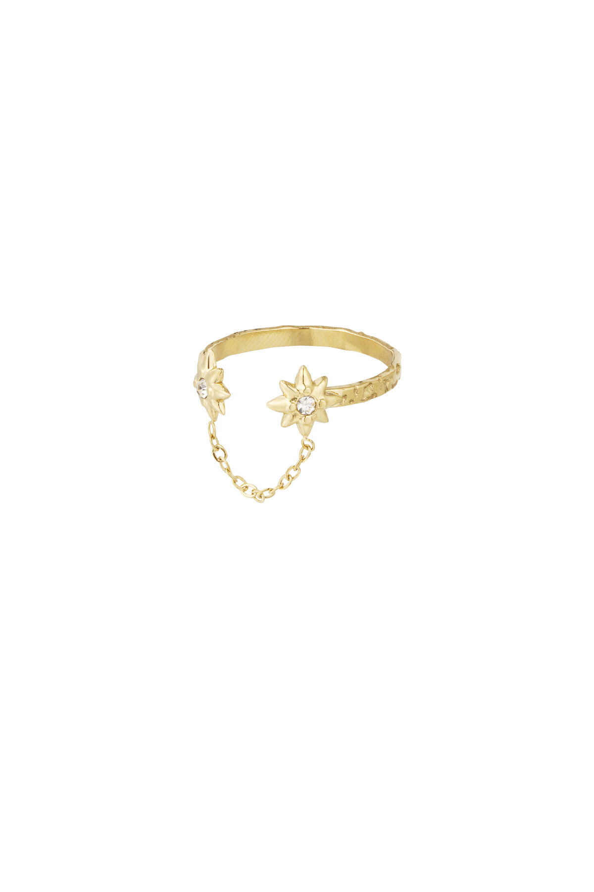 star ring with chain h5