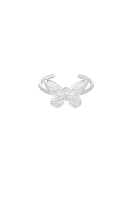 Ring Mit Schmetterling – Silber