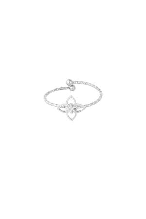 anello classico a fiore con struttura h5