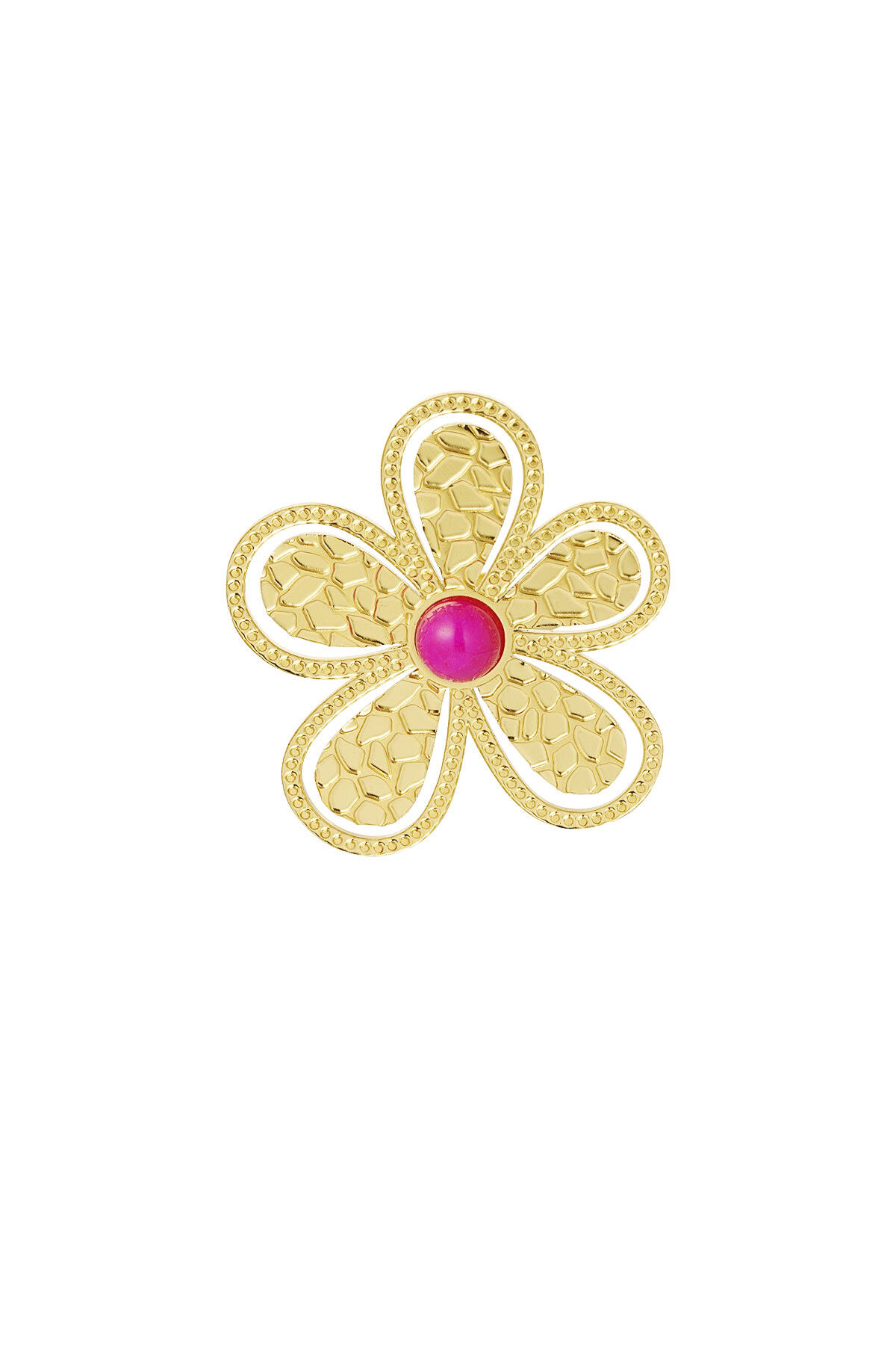 anillo flor piedra rosa h5