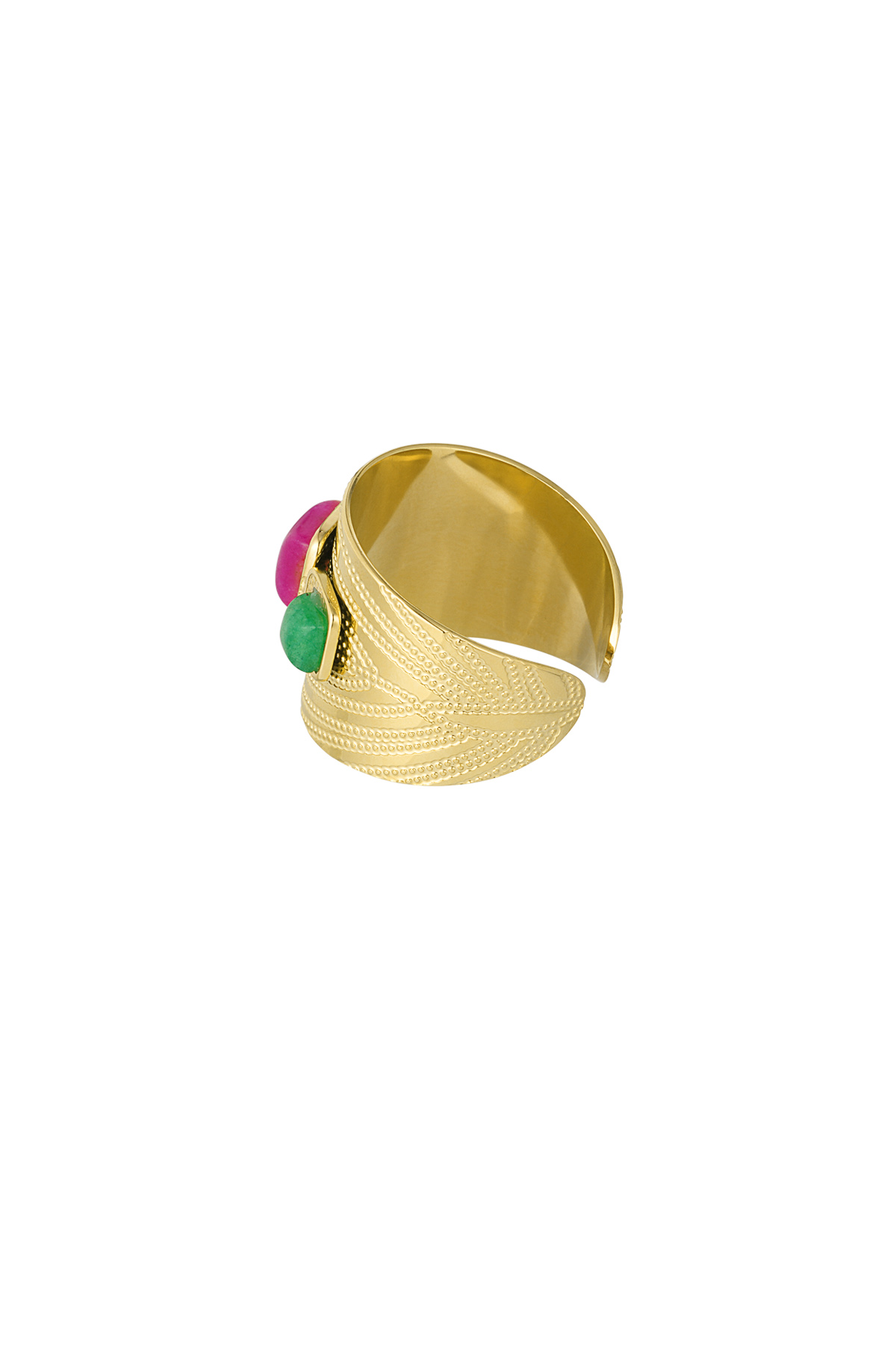 statement ring met gekleurde stenen h5 Afbeelding4