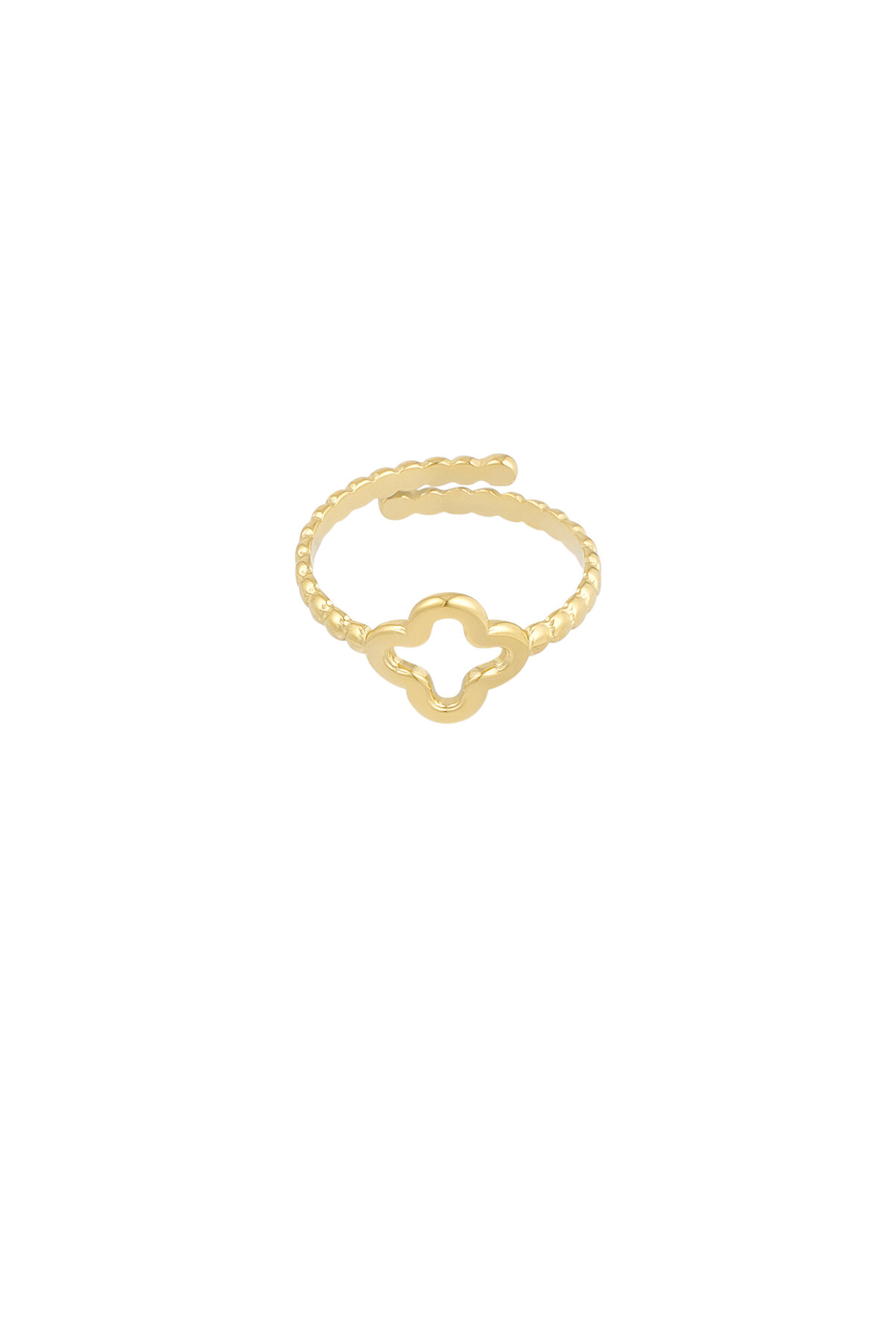 twisted ring with clover h5 Picture2